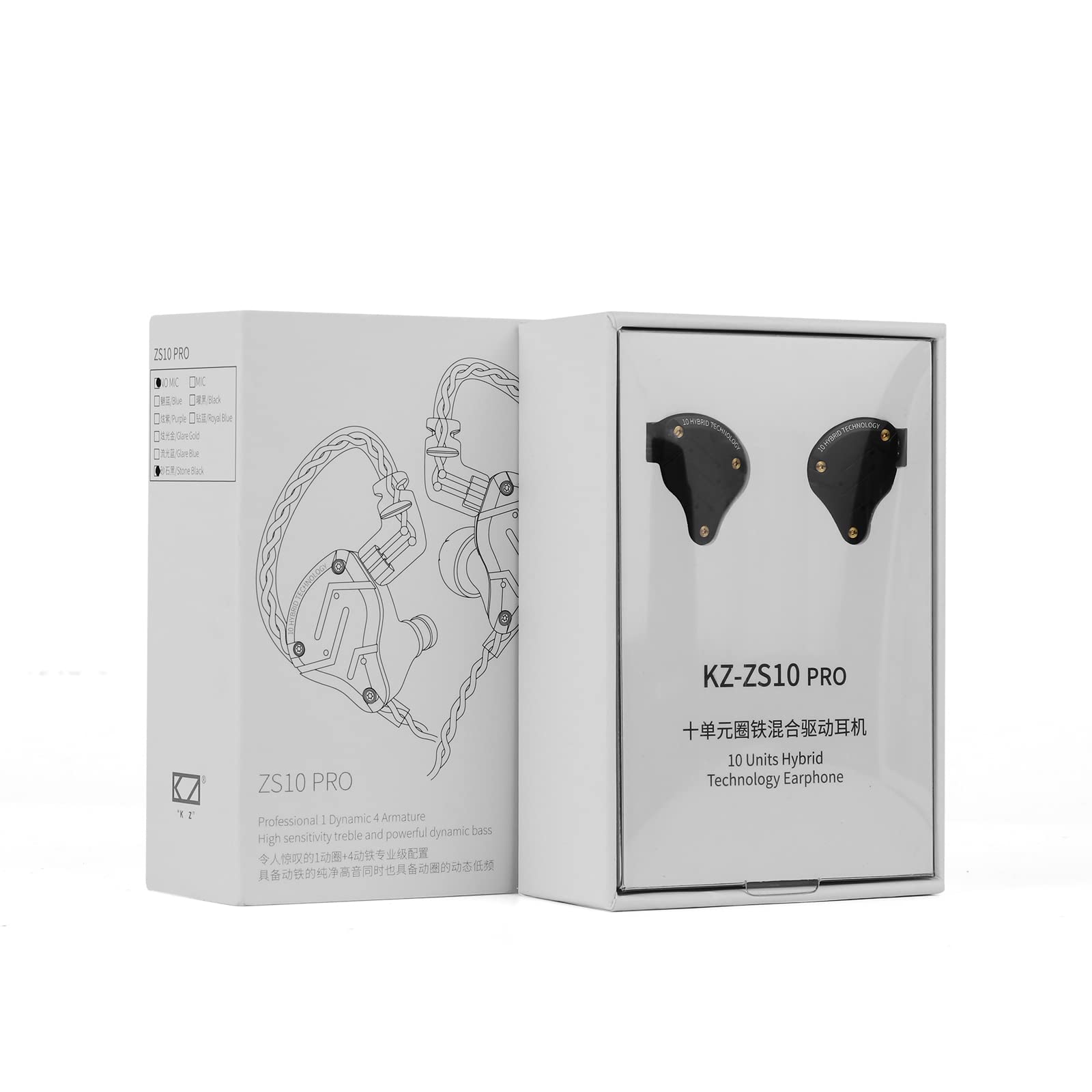 Foto 6 pulgar | Auriculares Linsoul Kz Zs10 Pro 4ba+1dd 5 Driver Hifi Con Micrófono - Venta Internacional.