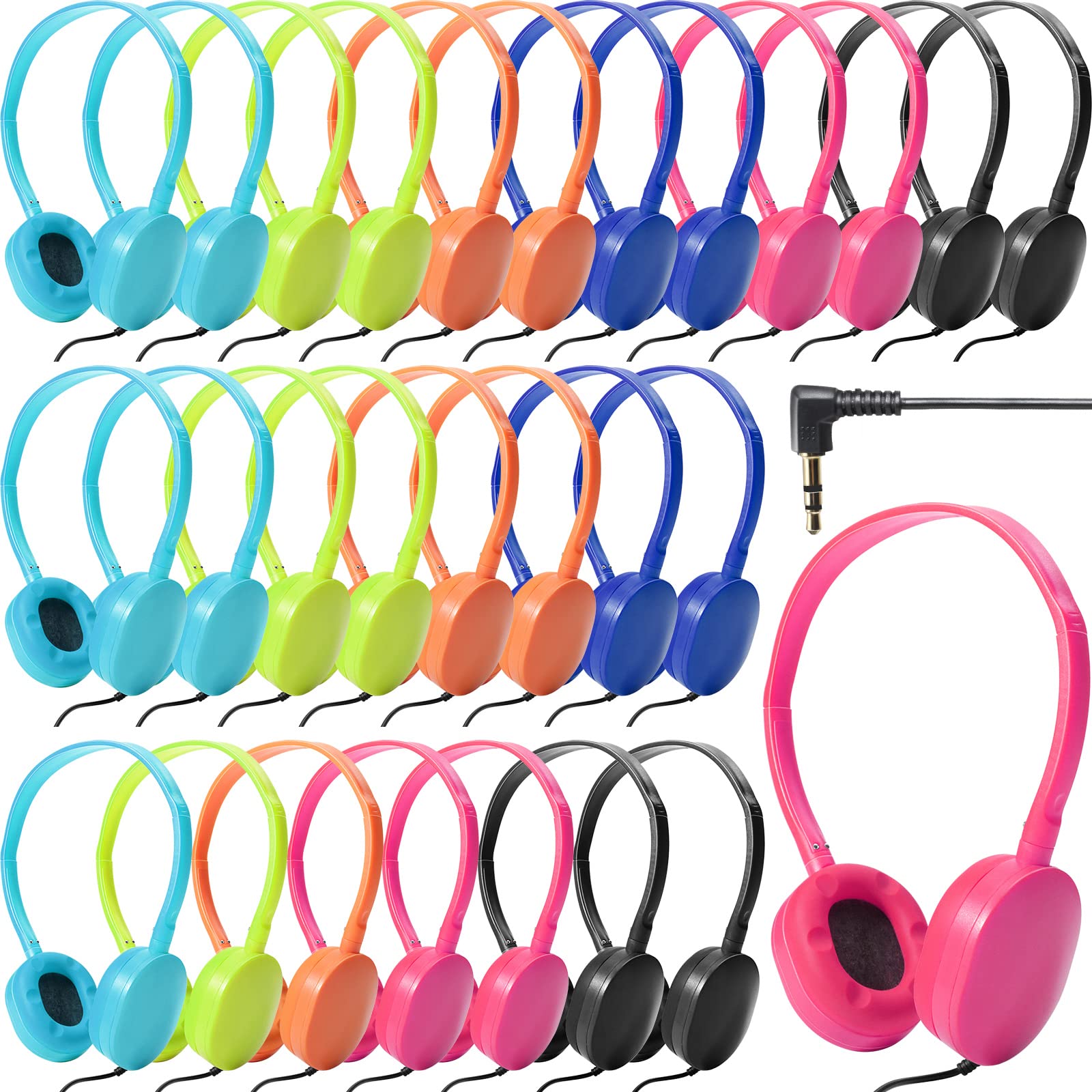 Foto 2 pulgar | Auriculares Con Cable Flutesan, Paquete De 30, Ajustables En La Oreja Para Niños - Venta Internacional.