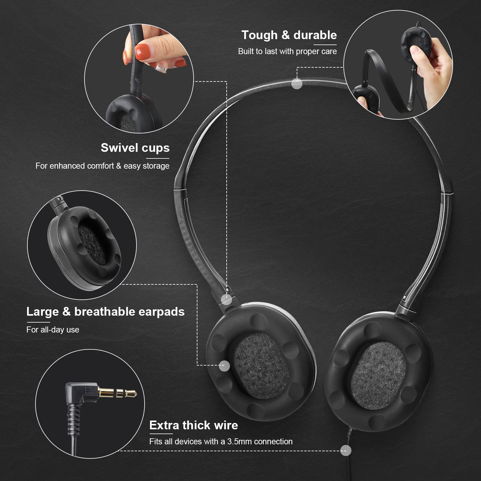 Foto 5 pulgar | Auriculares Con Cable Flutesan, Paquete De 30, Ajustables En La Oreja Para Niños - Venta Internacional.