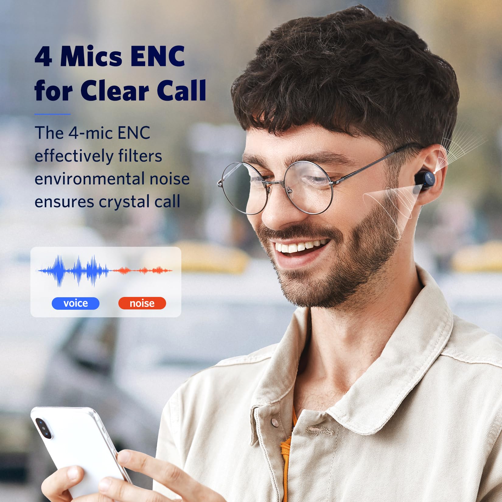 Foto 4 | Auriculares Inalámbricos Earfun Free 2s Bluetooth Con 30 Horas De Reproducción - Venta Internacional.