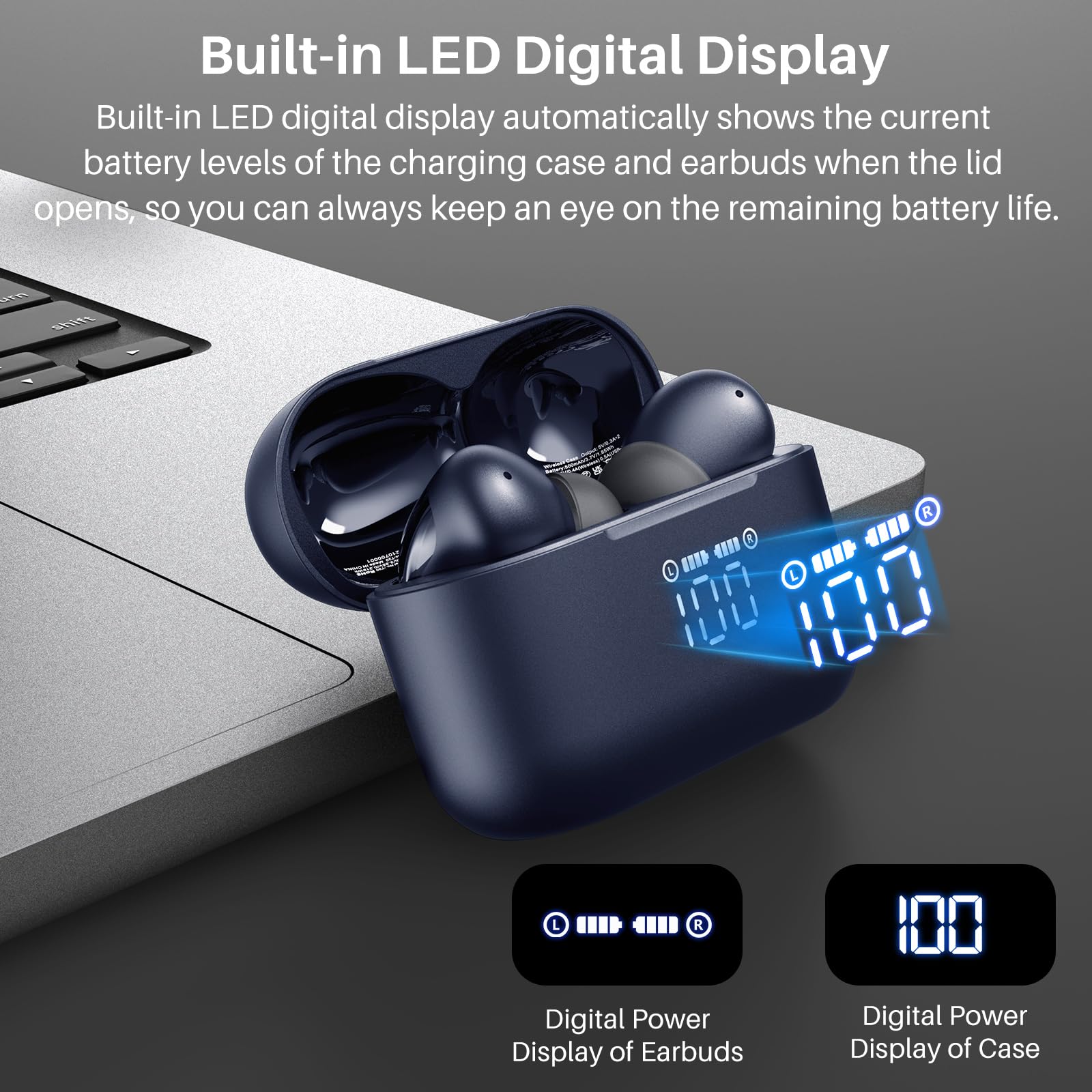 Foto 2 | Auriculares Inalámbricos Tozo T20 Bluetooth Ipx8 Azul - Venta Internacional.