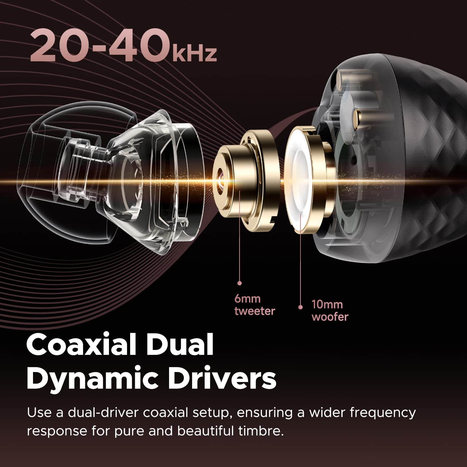 Foto 4 pulgar | Auriculares Inalámbricos Soundpeats Engine4 Coaxial Dual Driver - Venta Internacional.