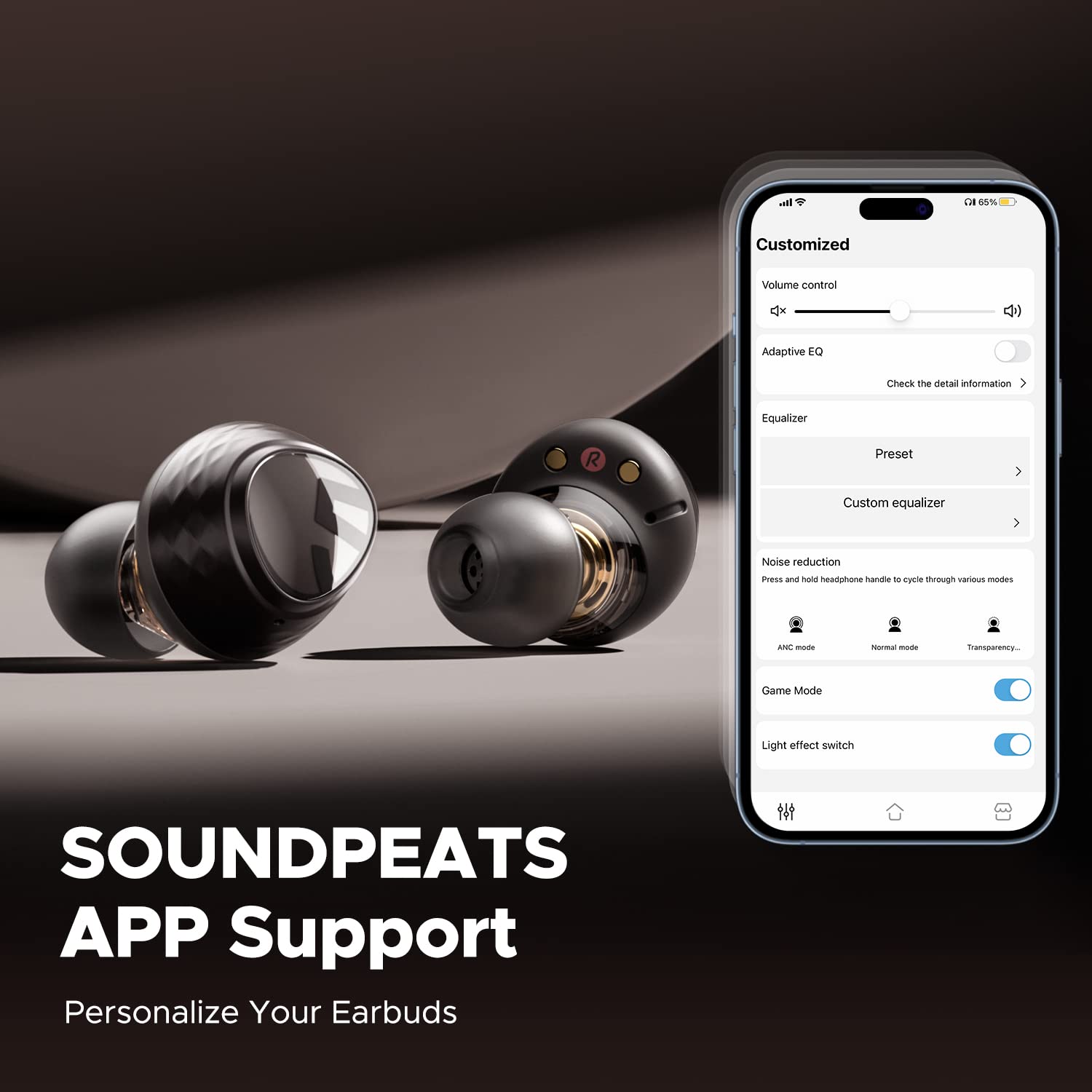 Foto 7 pulgar | Auriculares Inalámbricos Soundpeats Engine4 Coaxial Dual Driver - Venta Internacional.
