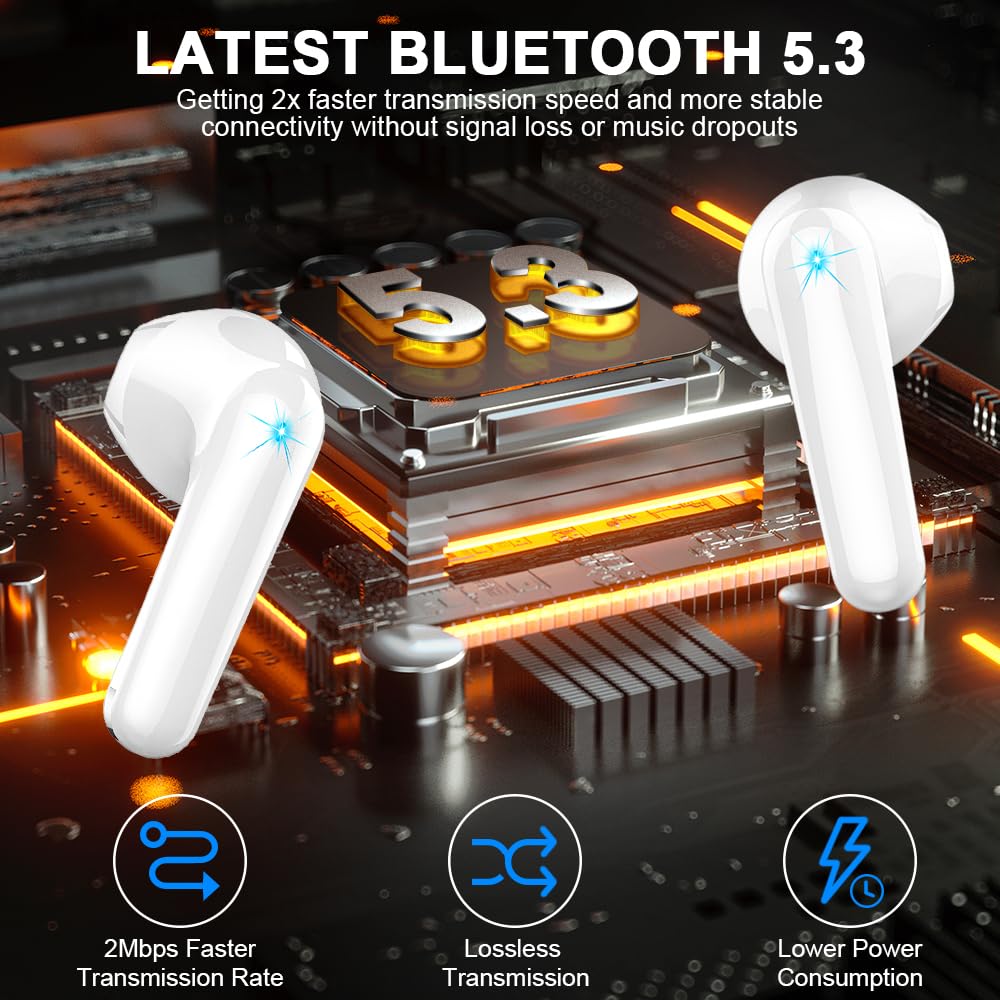 Foto 3 pulgar | Auriculares Inalámbricos Draec Bluetooth 5.3, 50 Horas De Reproducción - Venta Internacional.