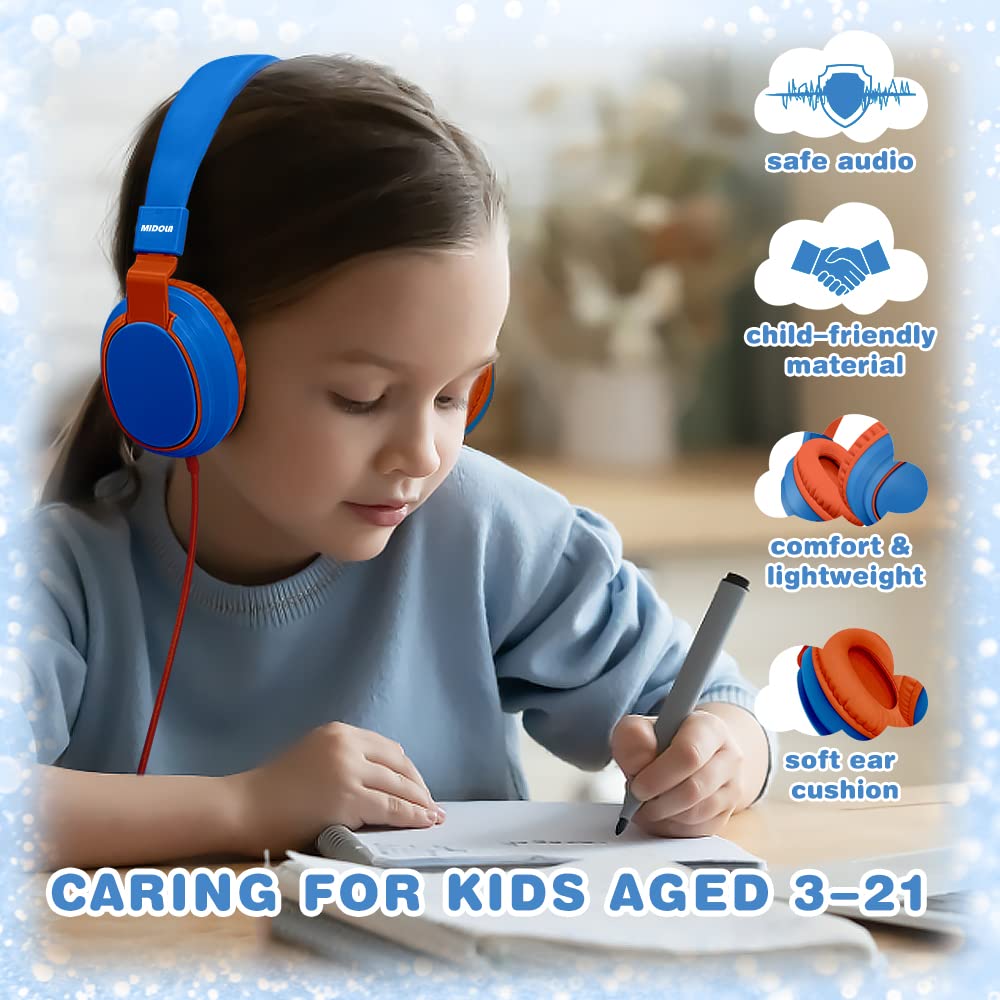 Foto 4 pulgar | Auriculares Midola Kids Volume Limited 85/110 Db Con Cable Azul - Venta Internacional.