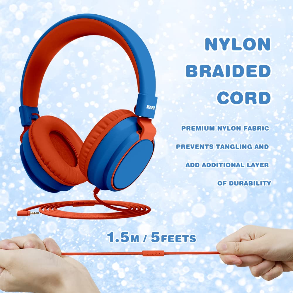 Foto 7 pulgar | Auriculares Midola Kids Volume Limited 85/110 Db Con Cable Azul - Venta Internacional.