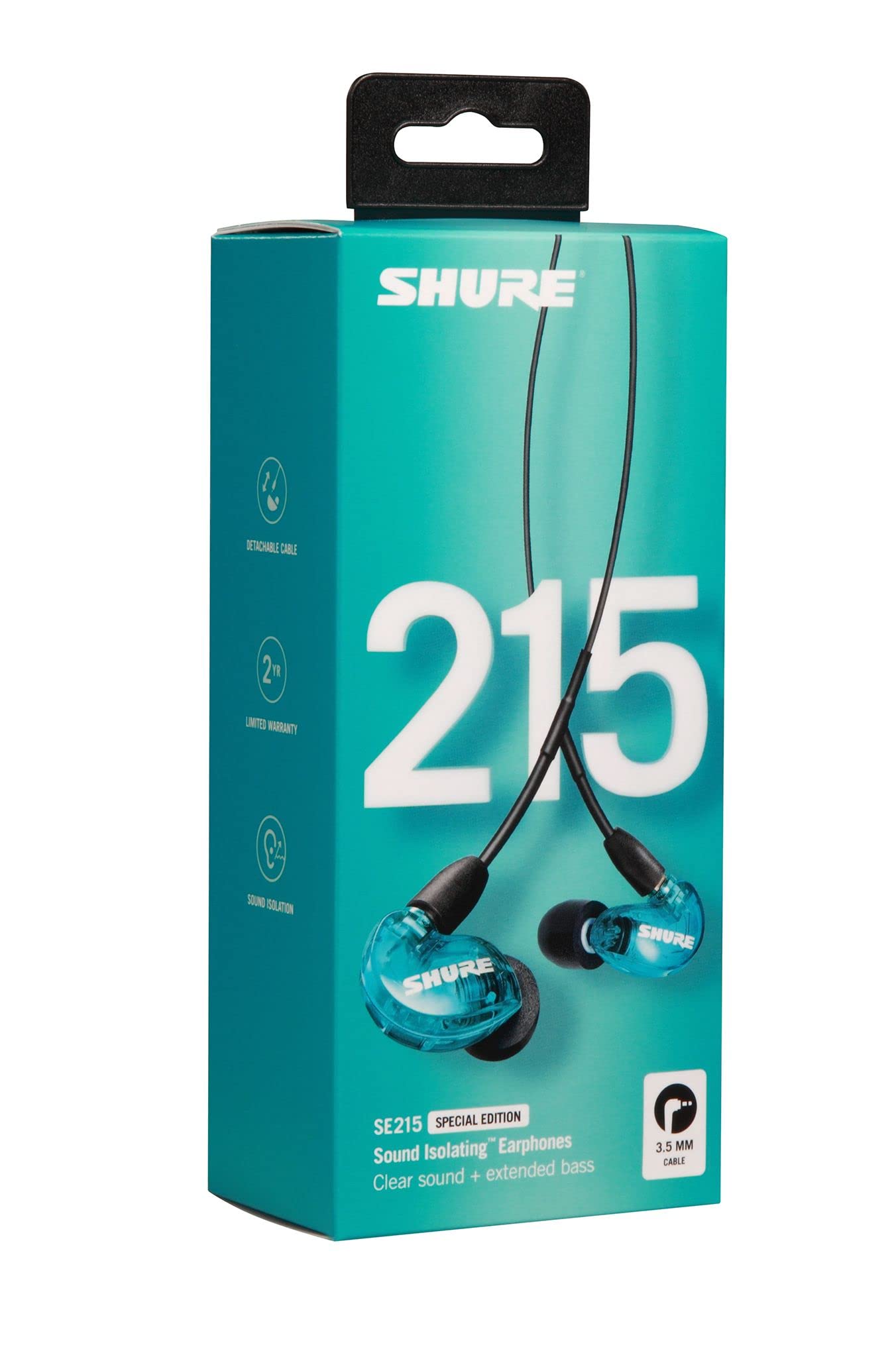 Foto 7 pulgar | Auriculares Con Cable Shure Se215 Con Aislamiento De Sonido Y Color Azul Claro - Venta Internacional.