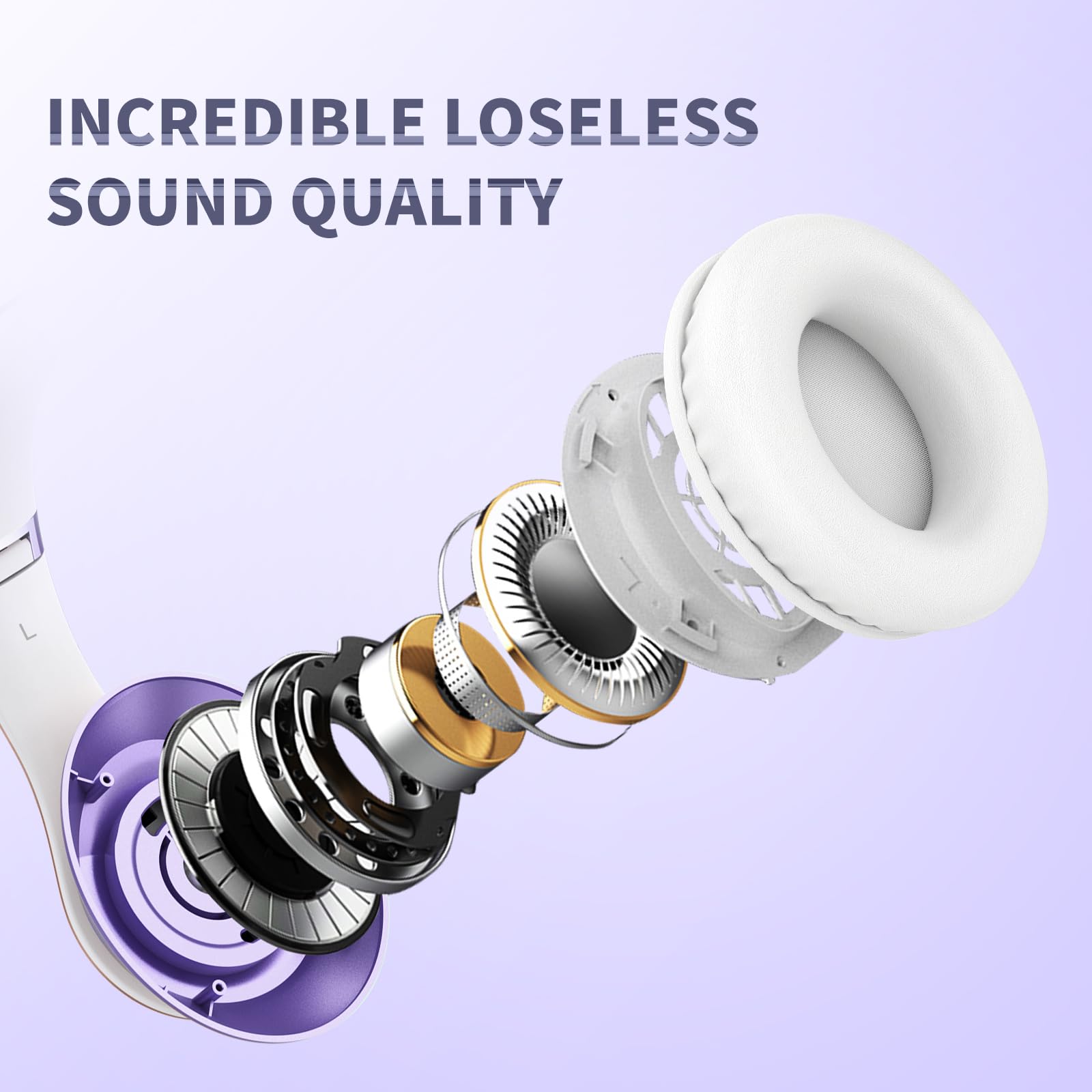 Foto 3 pulgar | Auriculares Inalámbricos Bluetooth Uliptz 65h Playtime Purple - Venta Internacional.