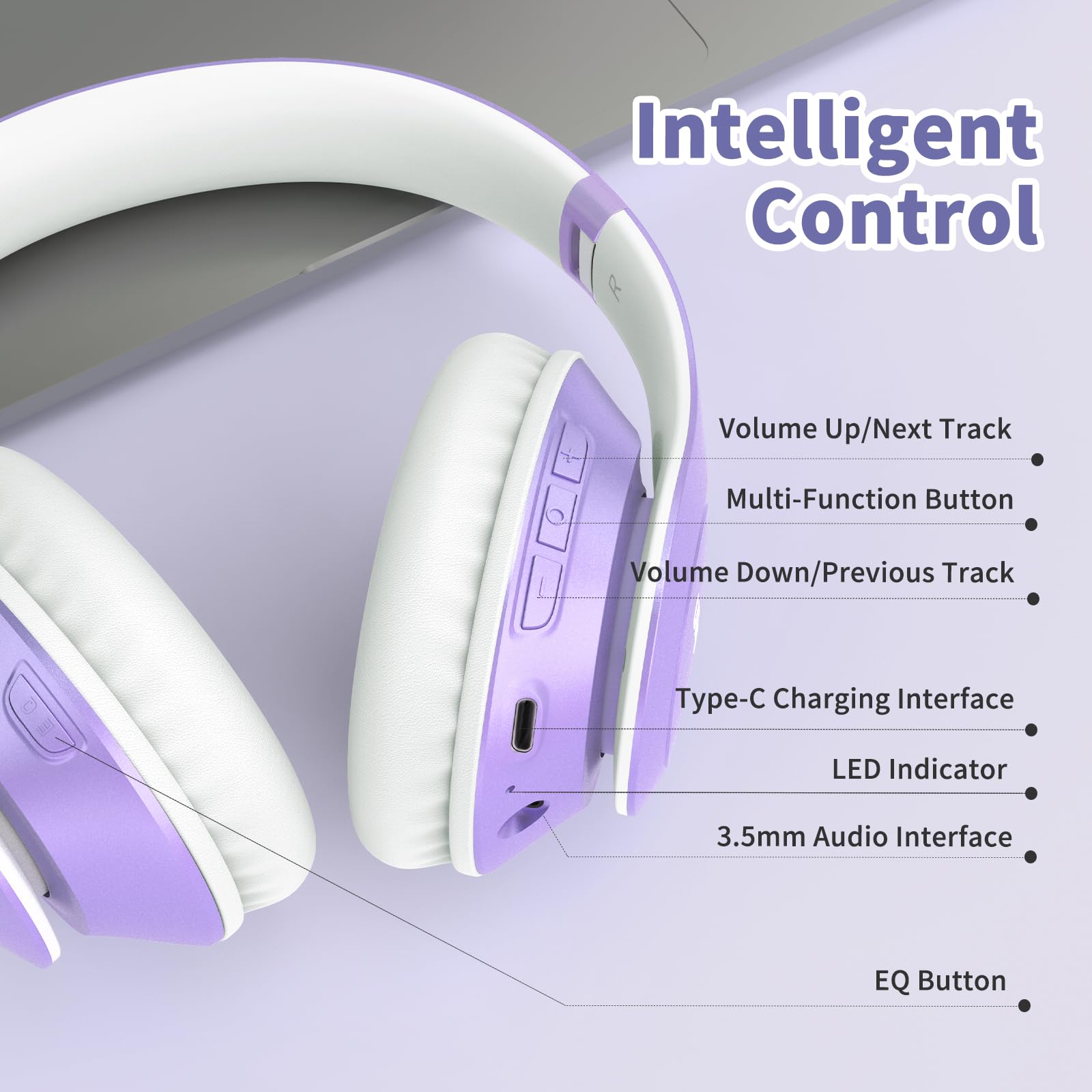 Foto 7 pulgar | Auriculares Inalámbricos Bluetooth Uliptz 65h Playtime Purple - Venta Internacional.