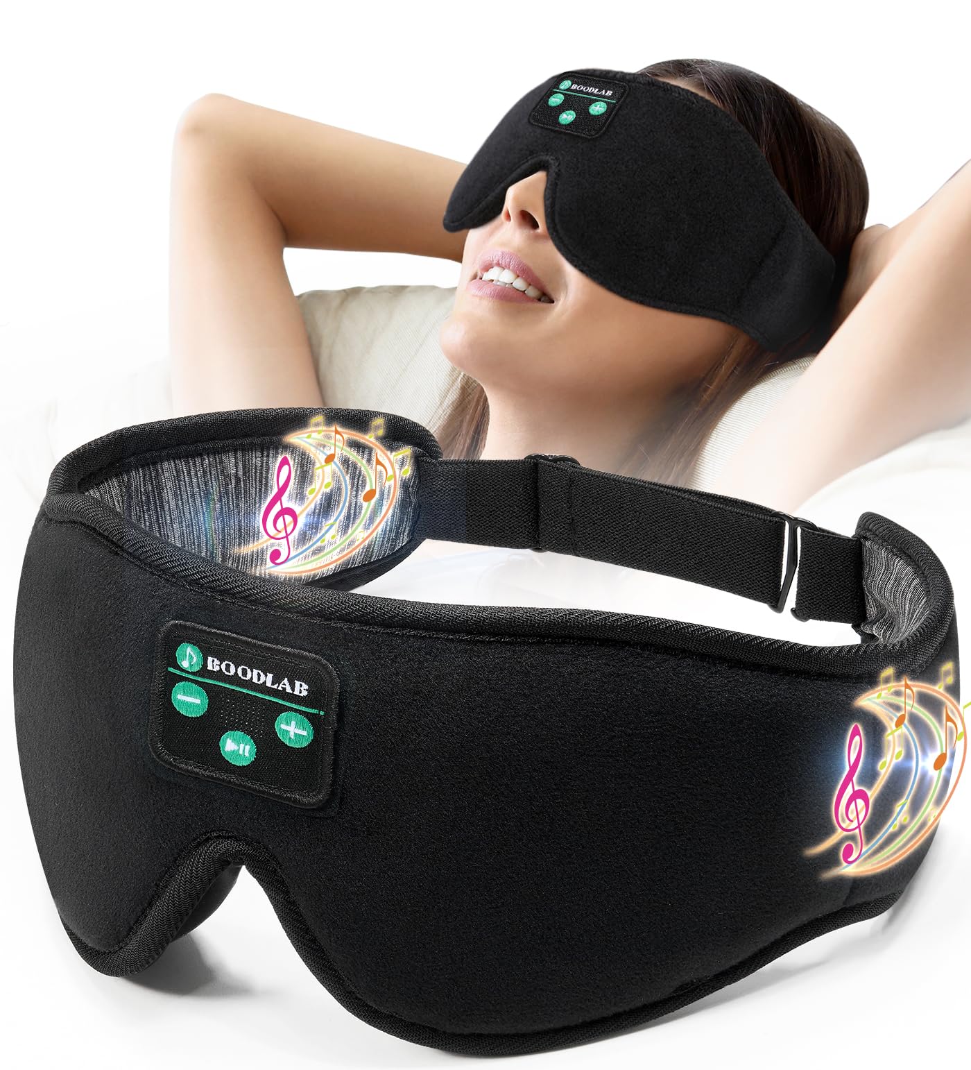 Foto 2 pulgar | Máscara Para Dormir Bluetooth Boodlab Con Auriculares Bluetooth - Venta Internacional.
