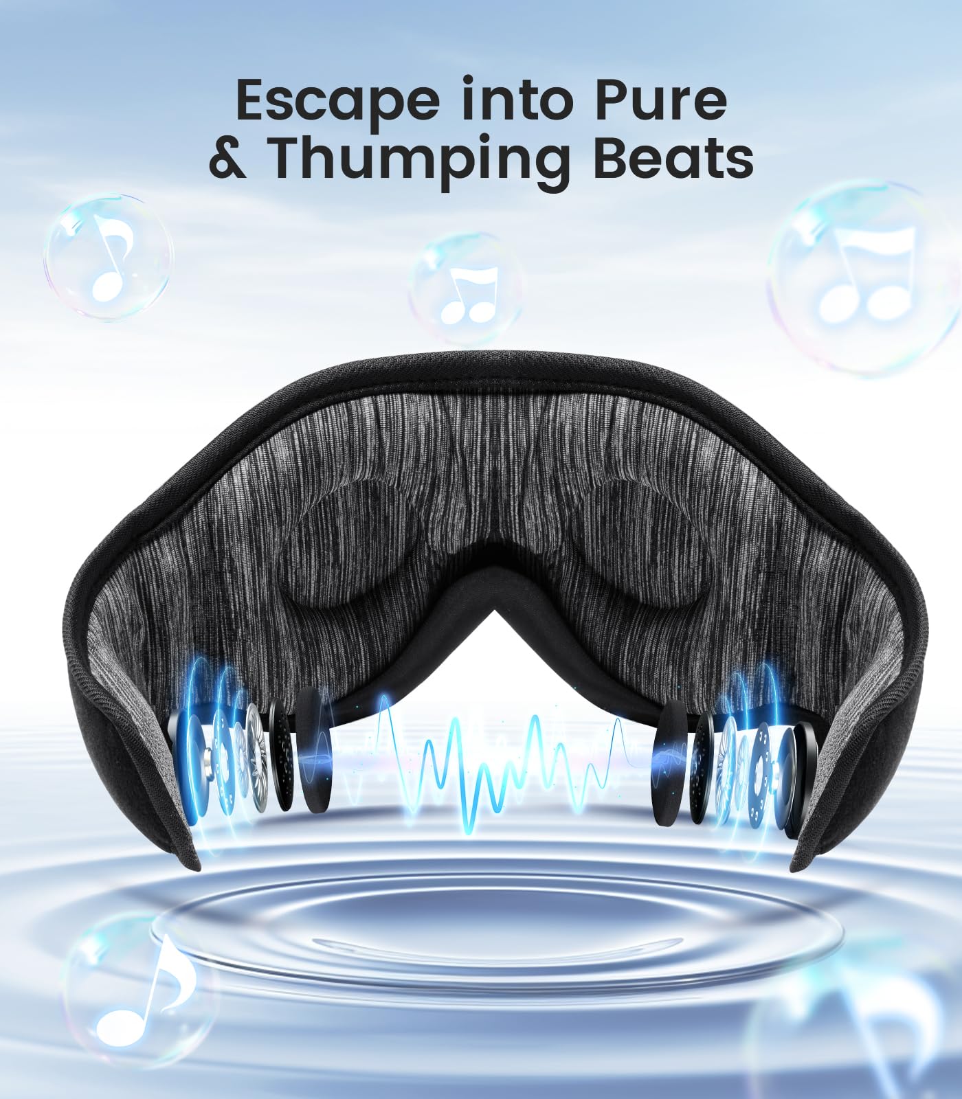 Foto 8 pulgar | Máscara Para Dormir Bluetooth Boodlab Con Auriculares Bluetooth - Venta Internacional.