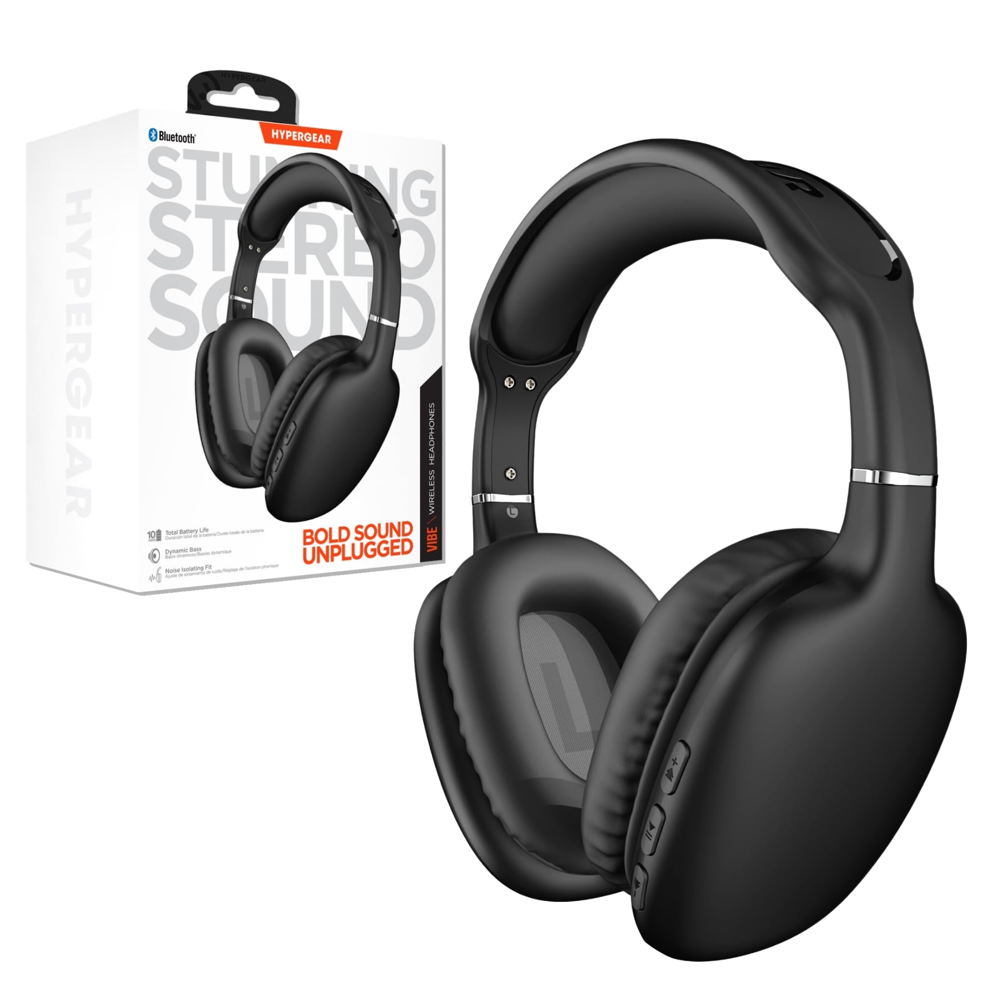 Auriculares Inalámbricos Hypergear Vibe Bluetooth Para Colocar Sobre Las Orejas Negros - Venta Internacional.