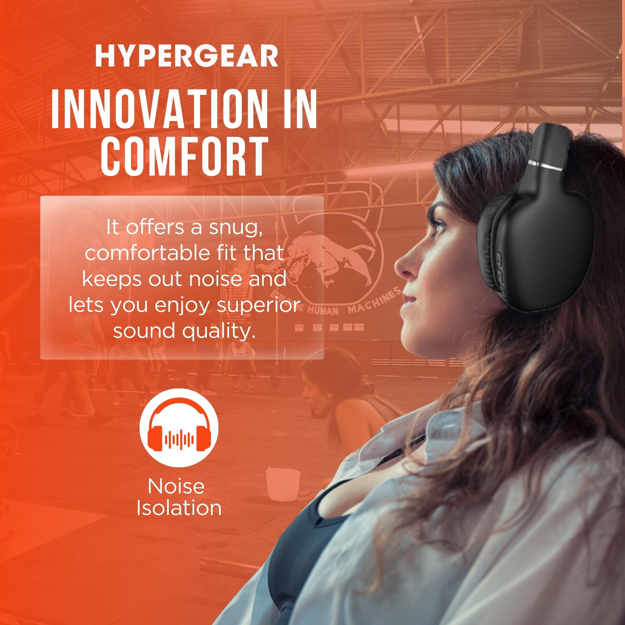 Foto 5 | Auriculares Inalámbricos Hypergear Vibe Bluetooth Para Colocar Sobre Las Orejas Negros - Venta Internacional.