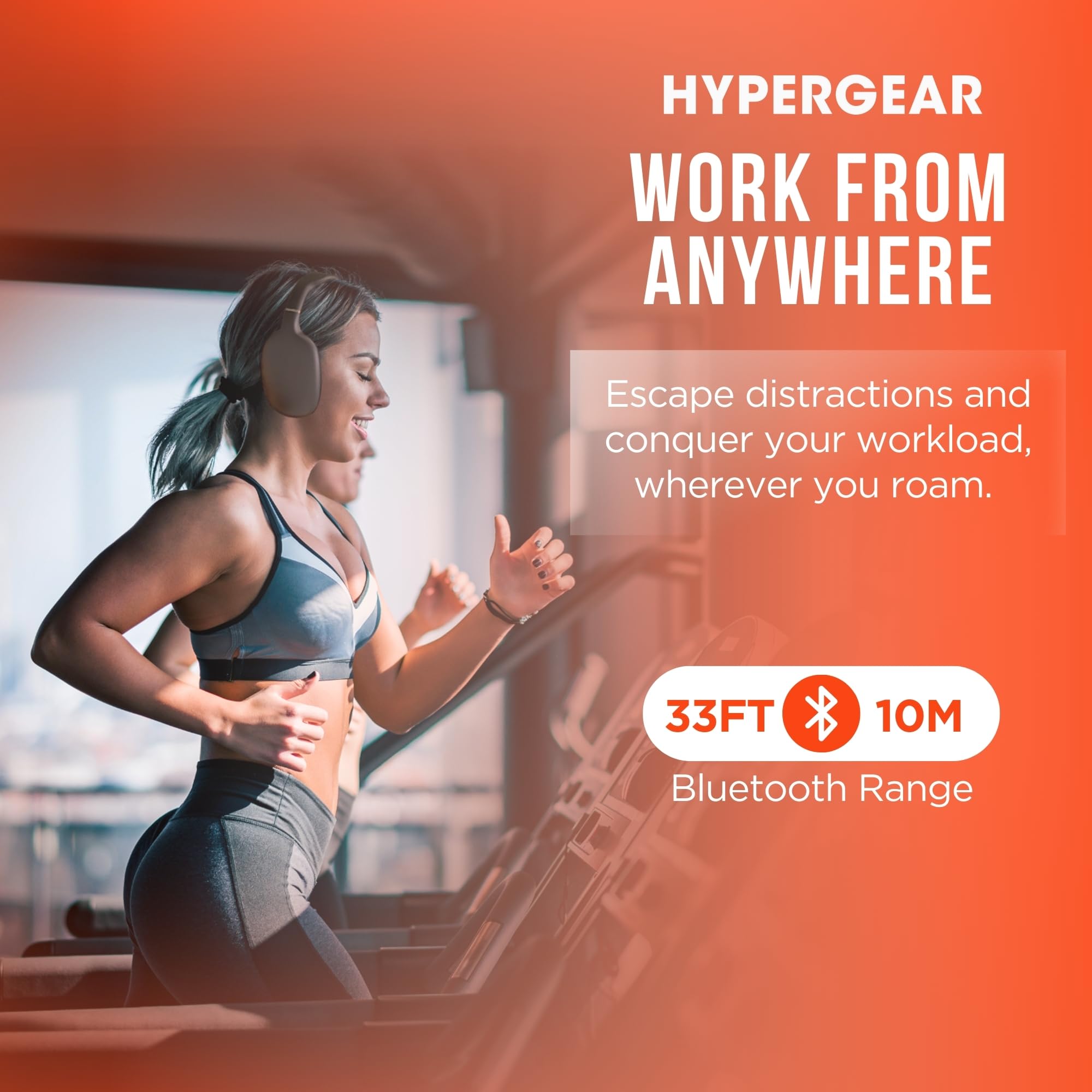 Foto 7 pulgar | Auriculares Inalámbricos Hypergear Vibe Bluetooth Para Colocar Sobre Las Orejas Negros - Venta Internacional.