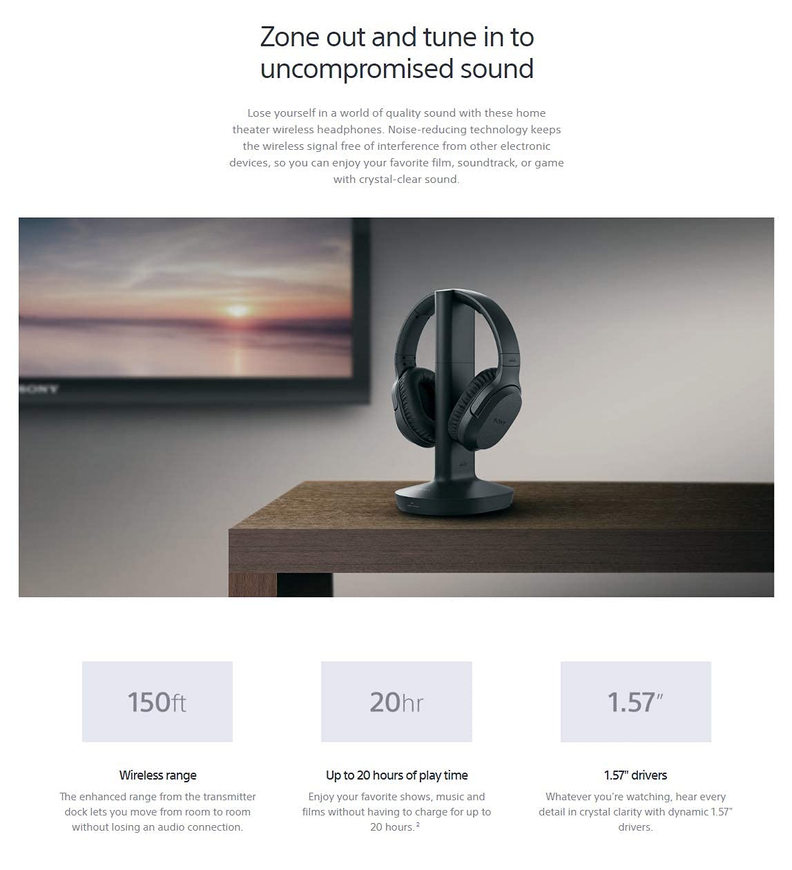 Foto 8 pulgar | Auriculares Inalámbricos De Cine En Casa Sony Whrf400r Negros - Venta Internacional.