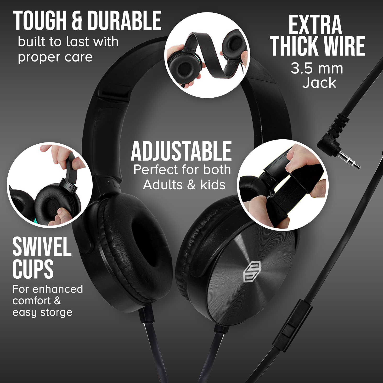 Foto 4 pulgar | Auriculares Sonitum Classroom, Paquete De 10 Con Micrófono Para Niños, Color Negro - Venta Internacional.