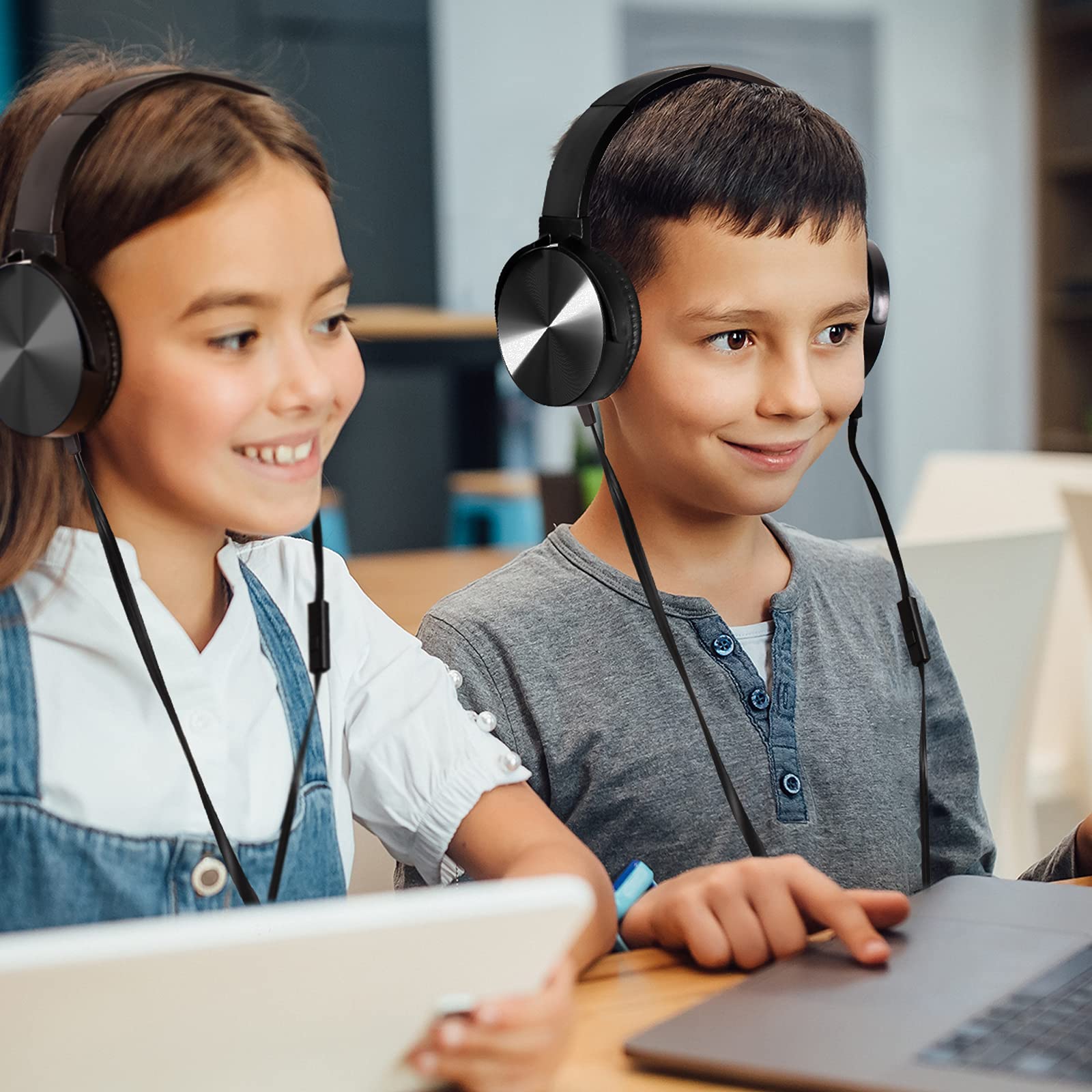 Foto 7 pulgar | Auriculares Sonitum Classroom, Paquete De 10 Con Micrófono Para Niños, Color Negro - Venta Internacional.