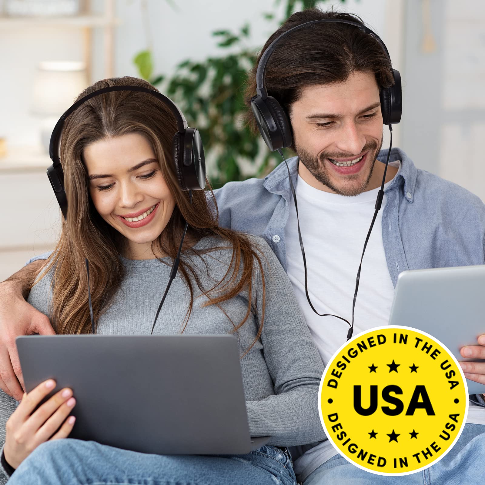 Foto 7 | Auriculares Sonitum Classroom, Paquete De 10 Con Micrófono Para Niños, Color Negro - Venta Internacional.