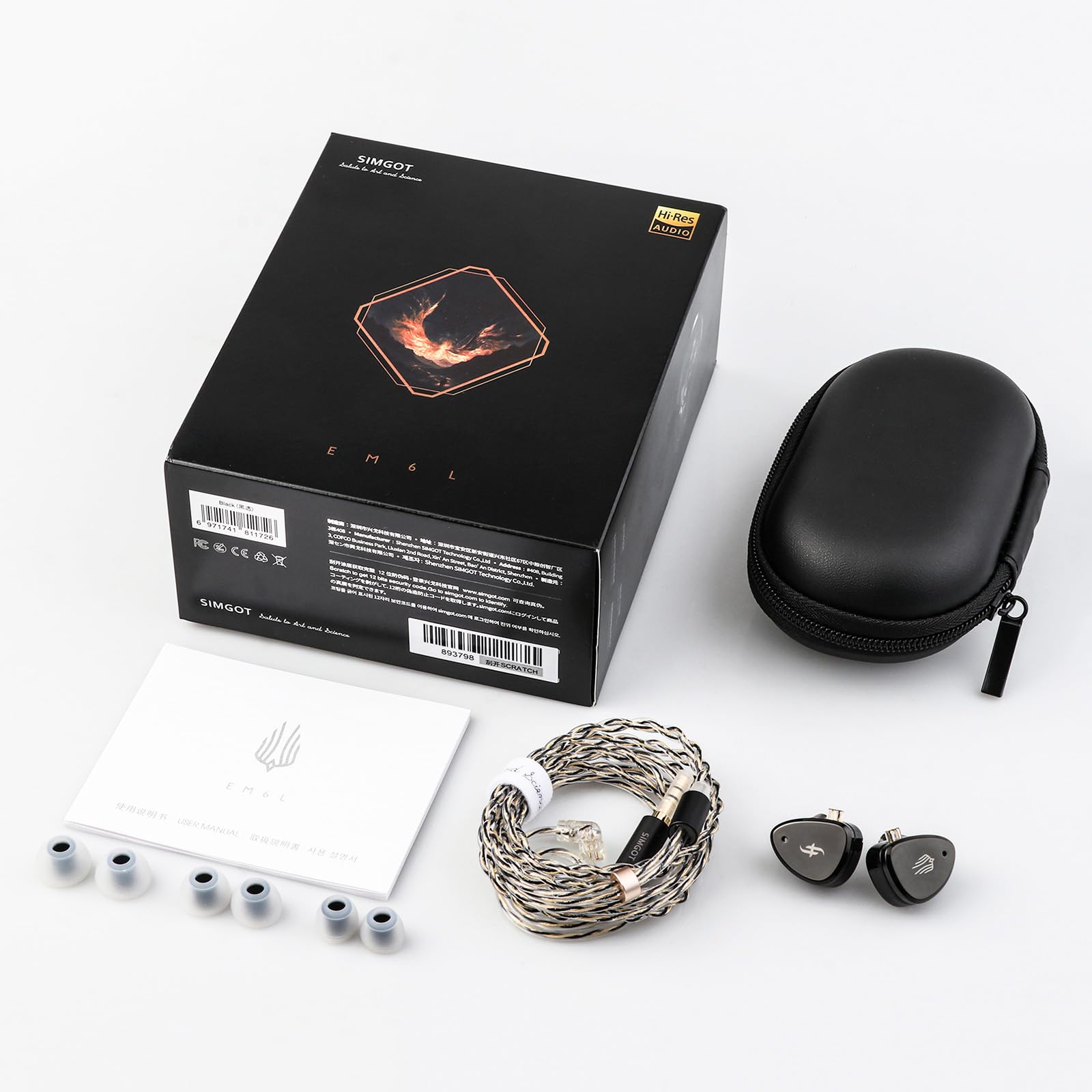 Foto 7 | Auricular Linsoul Simgot Em6l 1dd + 4ba Hybrid Driver - Venta Internacional.