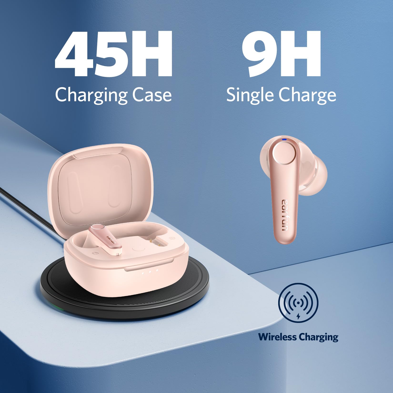 Foto 7 pulgar | Auriculares Inalámbricos Earfun Air Pro 3 Qualcomm Aptx Pink - Venta Internacional.