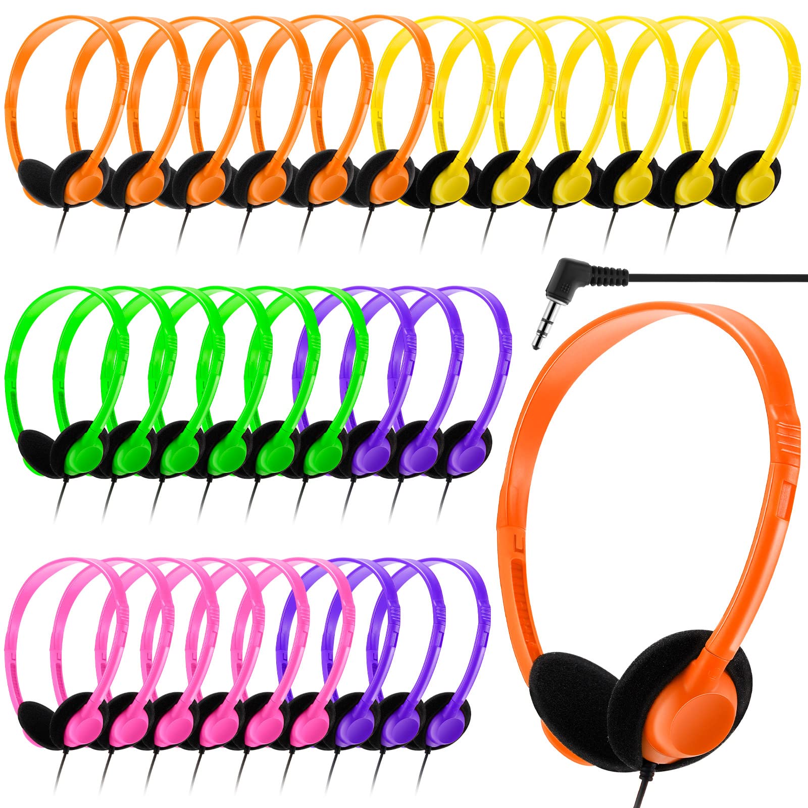 Paquete De 30 Auriculares Yunsailing Para Niños, Estudiantes Y Escuelas - Venta Internacional.