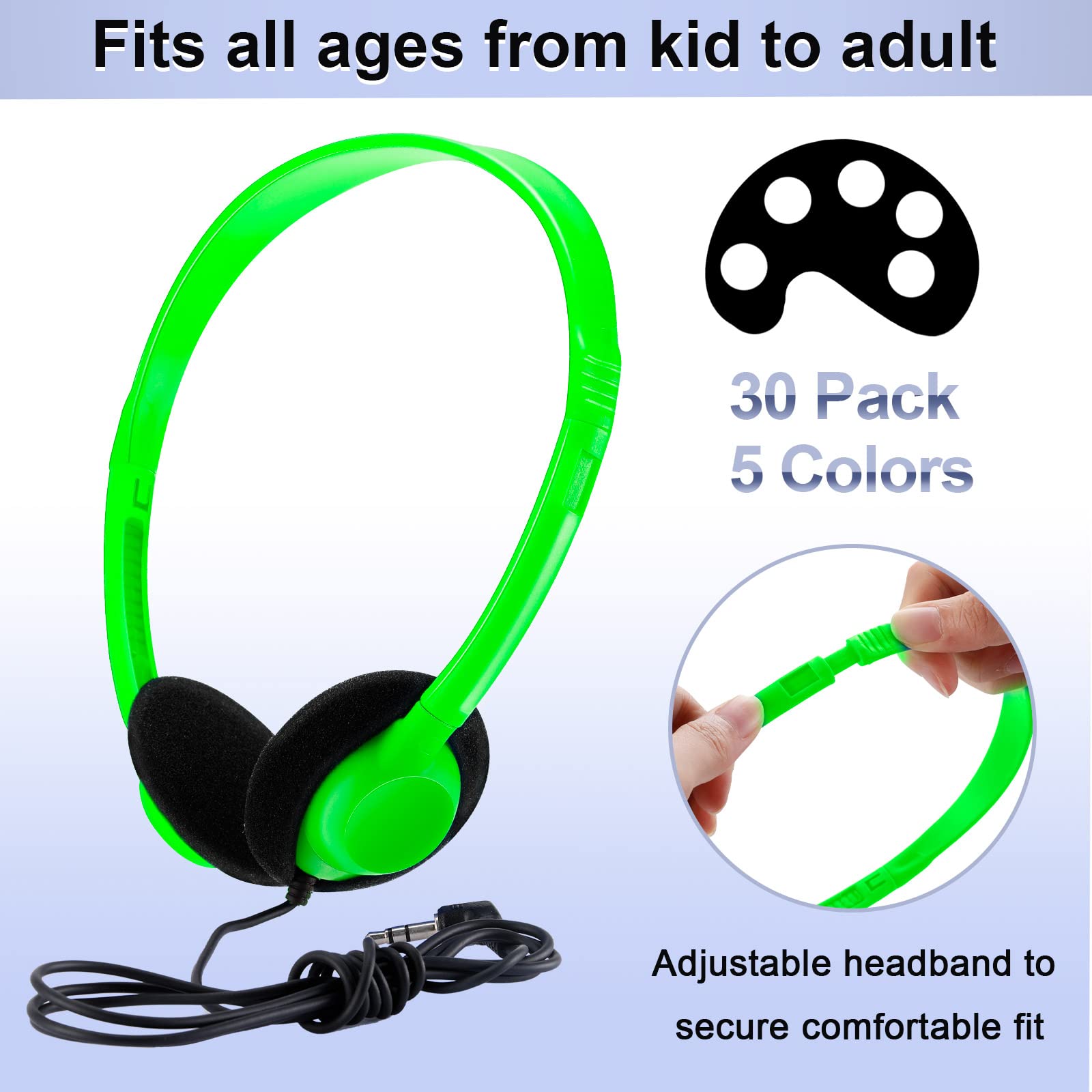 Foto 3 pulgar | Paquete De 30 Auriculares Yunsailing Para Niños, Estudiantes Y Escuelas - Venta Internacional.