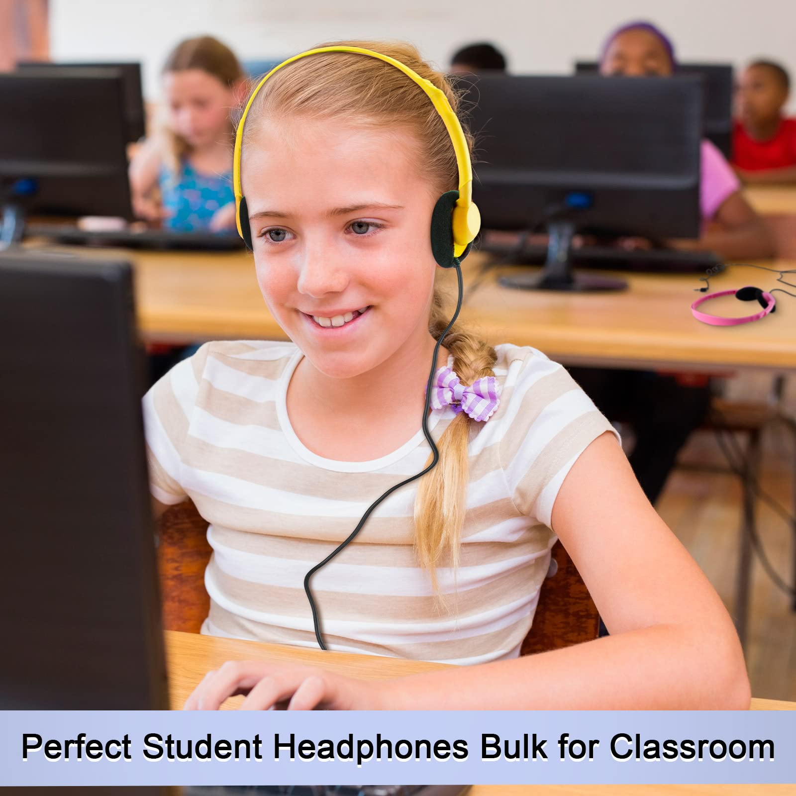 Foto 5 pulgar | Paquete De 30 Auriculares Yunsailing Para Niños, Estudiantes Y Escuelas - Venta Internacional.