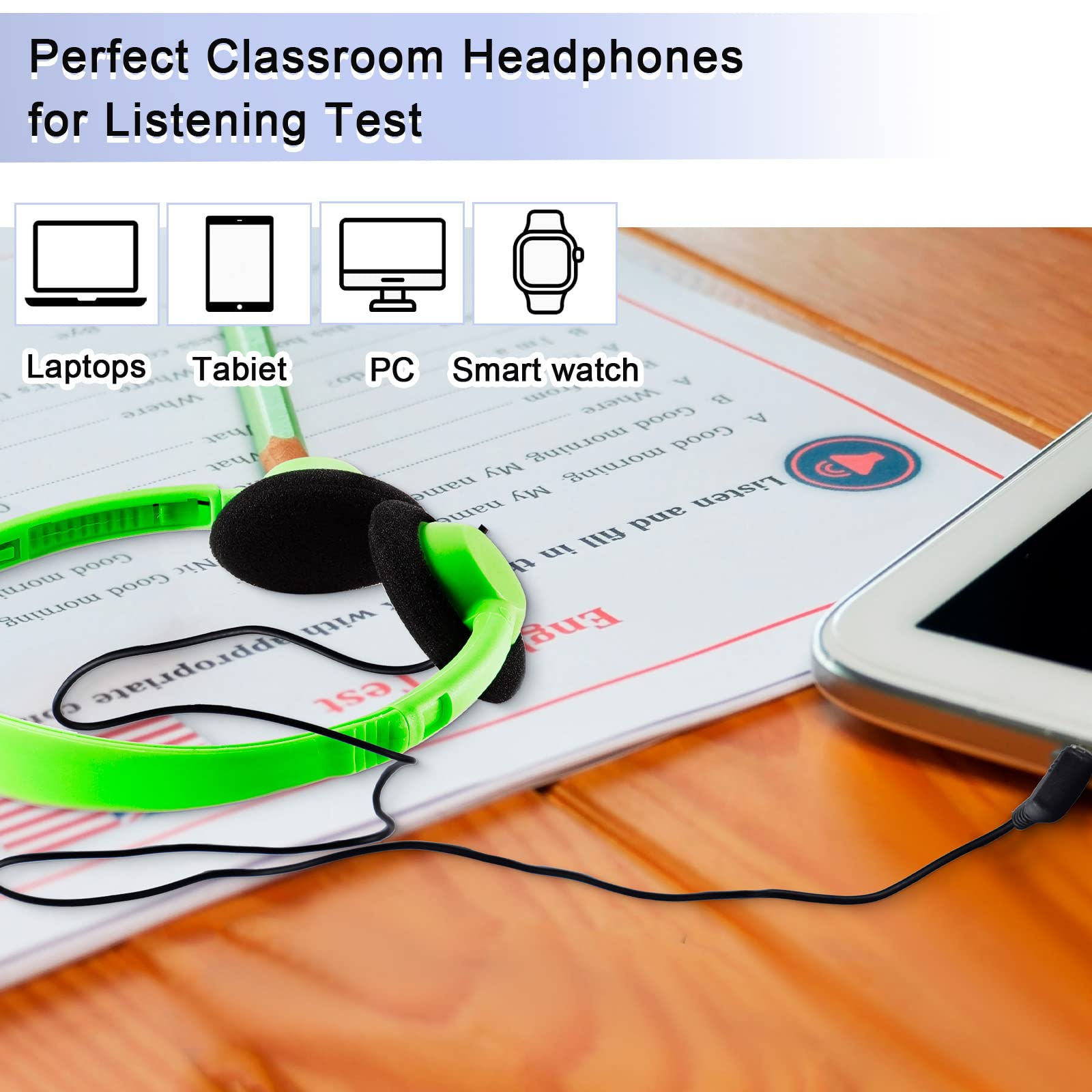 Foto 6 pulgar | Paquete De 30 Auriculares Yunsailing Para Niños, Estudiantes Y Escuelas - Venta Internacional.