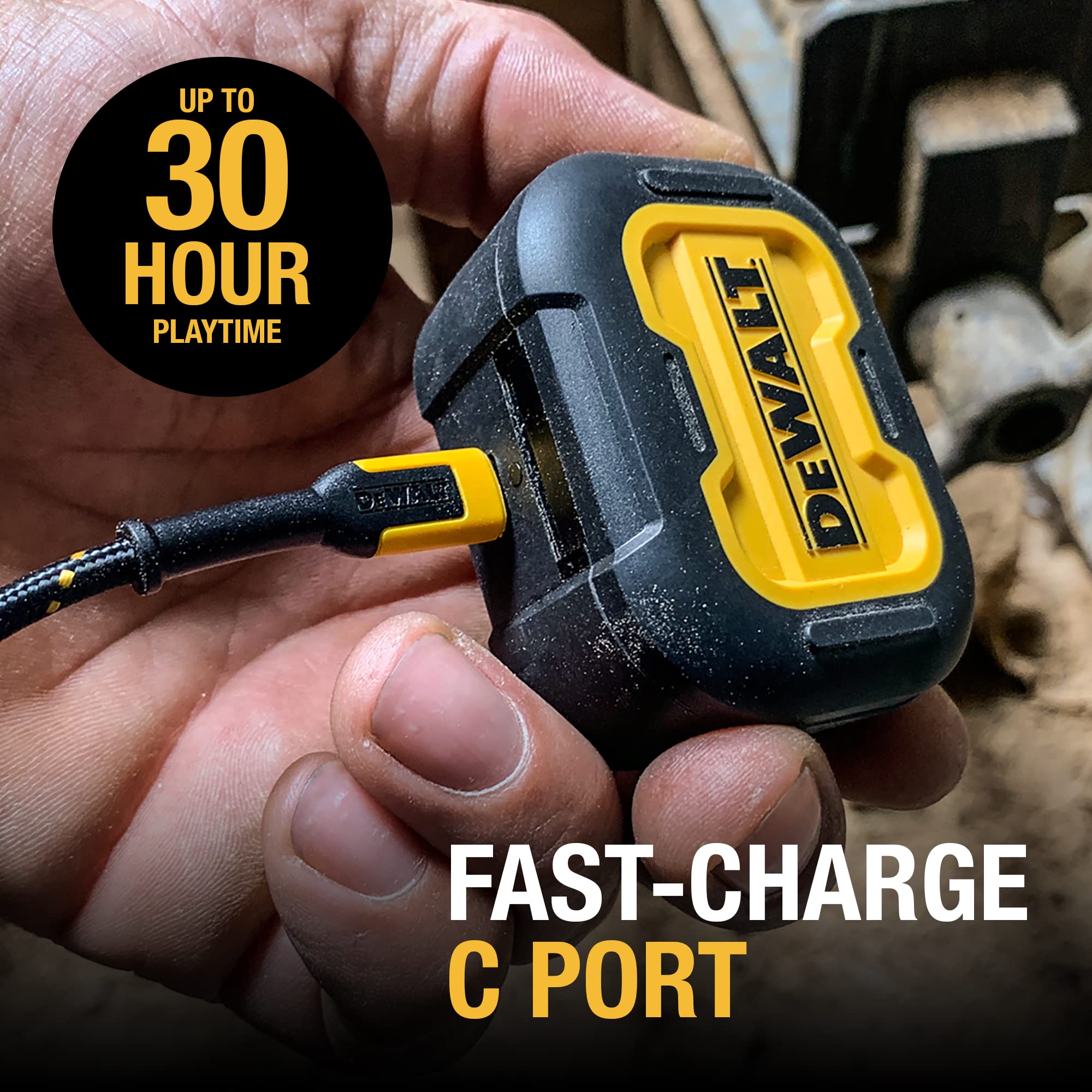 Foto 5 pulgar | Auriculares Bluetooth Dewalt Tws Jobsite Pro-x1 Con Funda Tipo C - Venta Internacional.