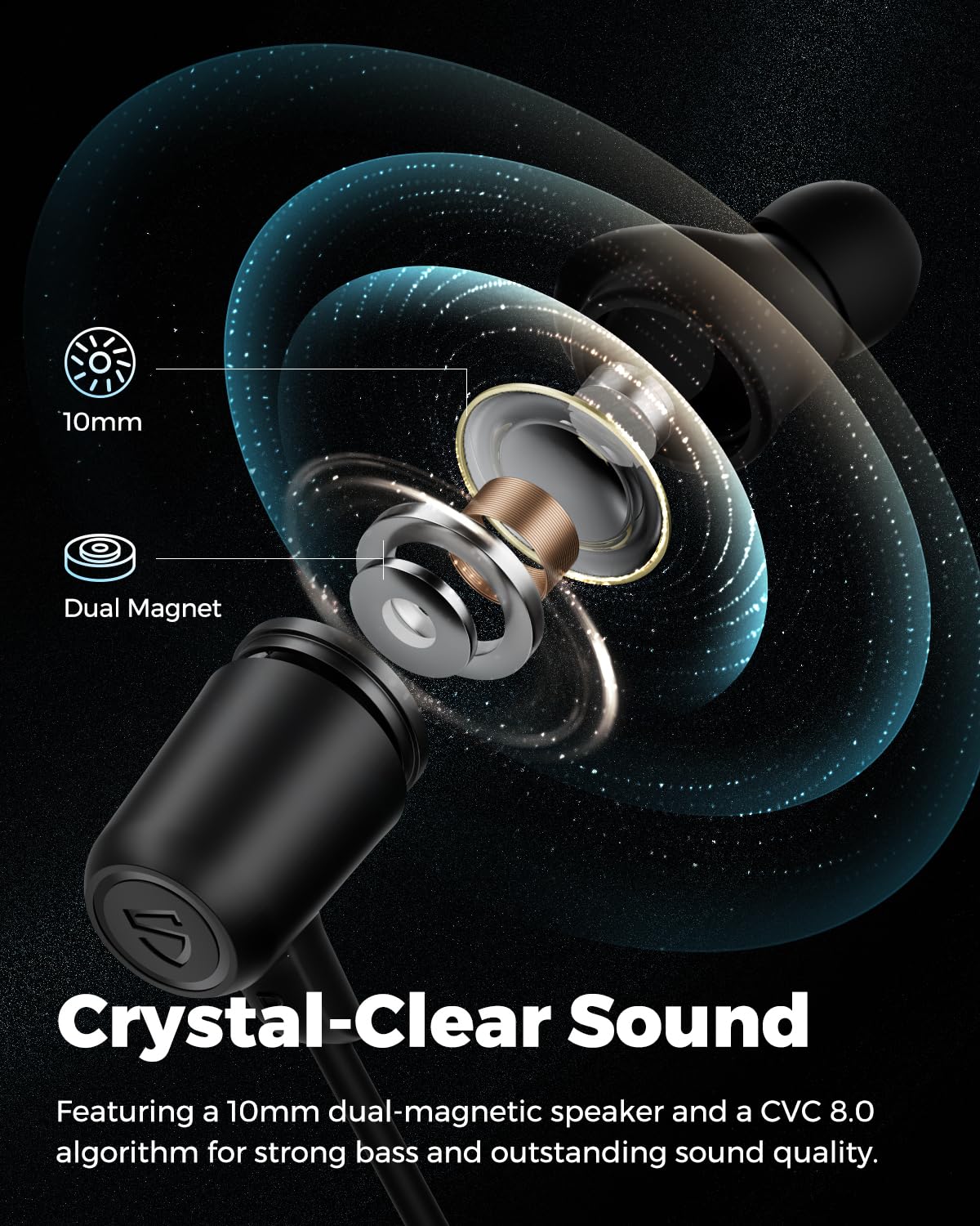 Foto 3 pulgar | Auriculares Inalámbricos Soundpeats Q35 Hd+ Bluetooth 5.2 Neckband - Venta Internacional.