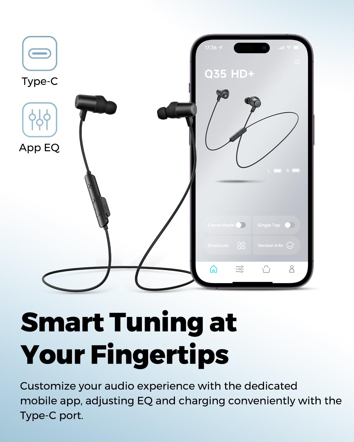 Foto 7 pulgar | Auriculares Inalámbricos Soundpeats Q35 Hd+ Bluetooth 5.2 Neckband - Venta Internacional.