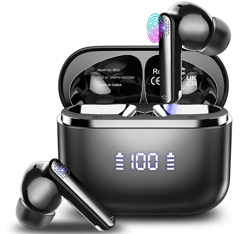 Foto 2 pulgar | Auriculares Inalámbricos Aptkdoe Bluetooth 5.3 Stereo Bass Con Micrófono Ipx7 - Venta Internacional.