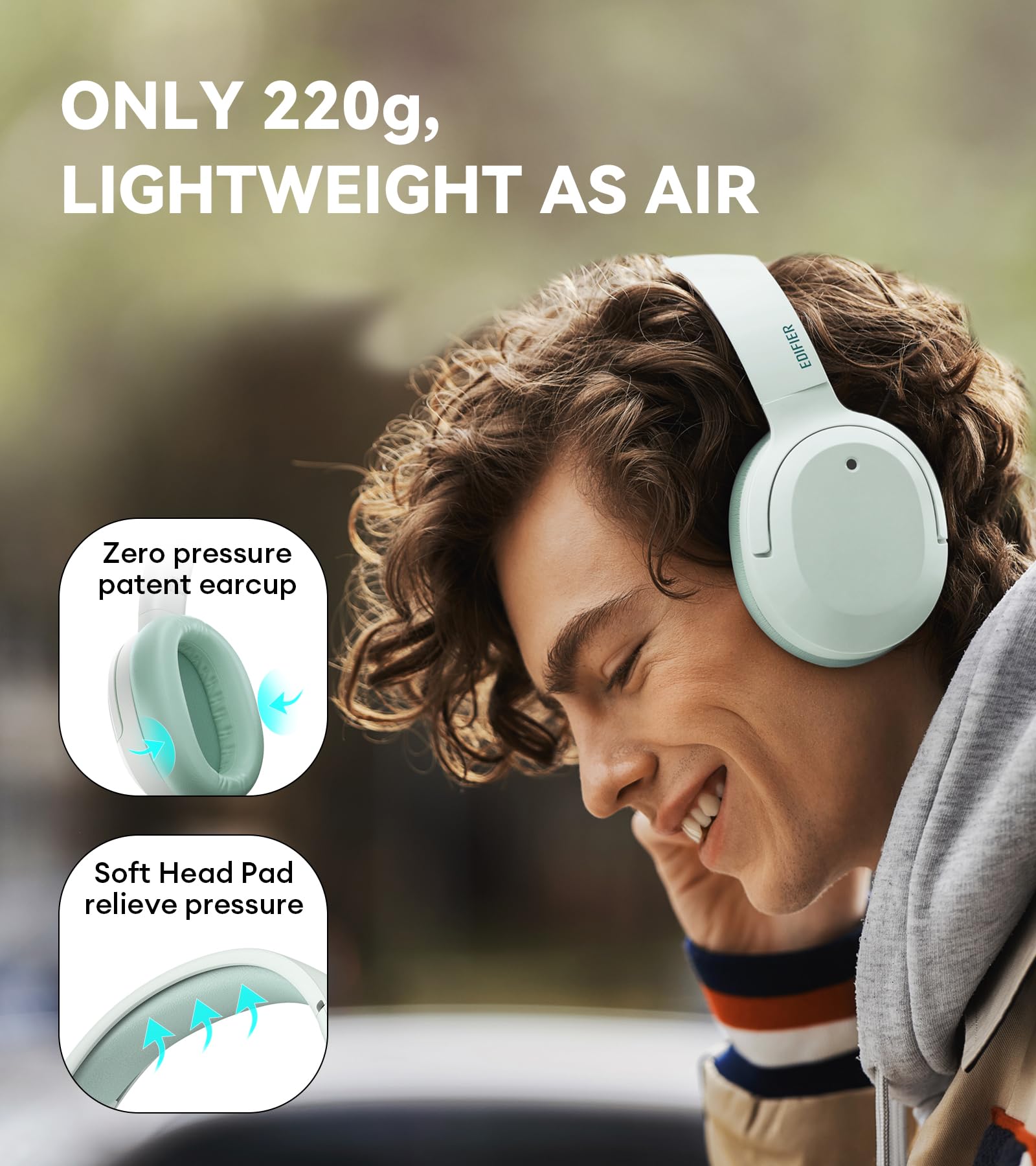 Foto 5 pulgar | Auriculares Edifier W820nb Plus Hybrid Anc Ldac Hi-res Verde - Venta Internacional.