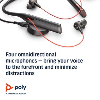 Foto 4 | Auriculares Plantronics Poly Voyager 6200 Uc B6200 Black Ww - Venta Internacional.