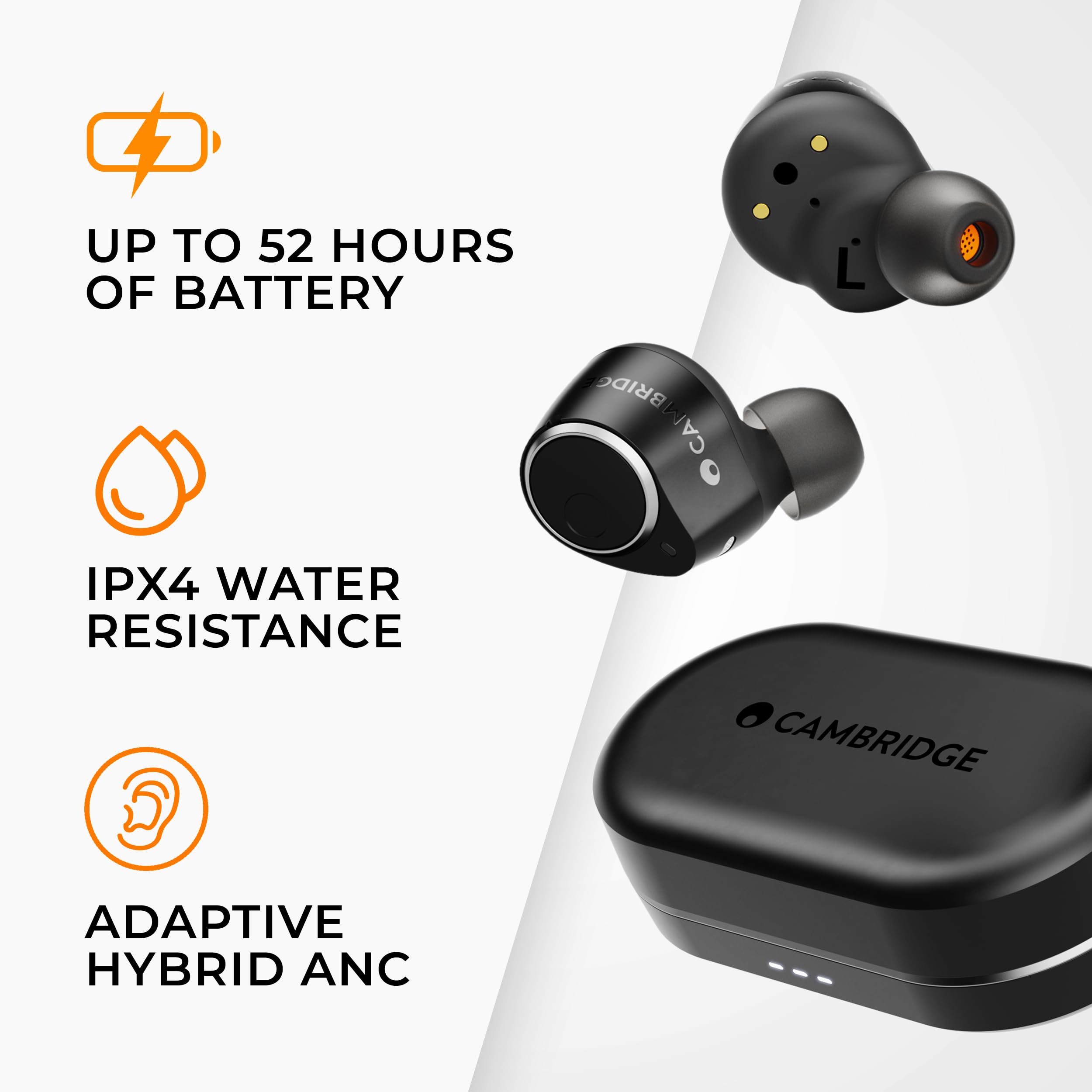 Foto 4 pulgar | Auriculares Inalámbricos Cambridge Audio Melomania M100 Black - Venta Internacional.