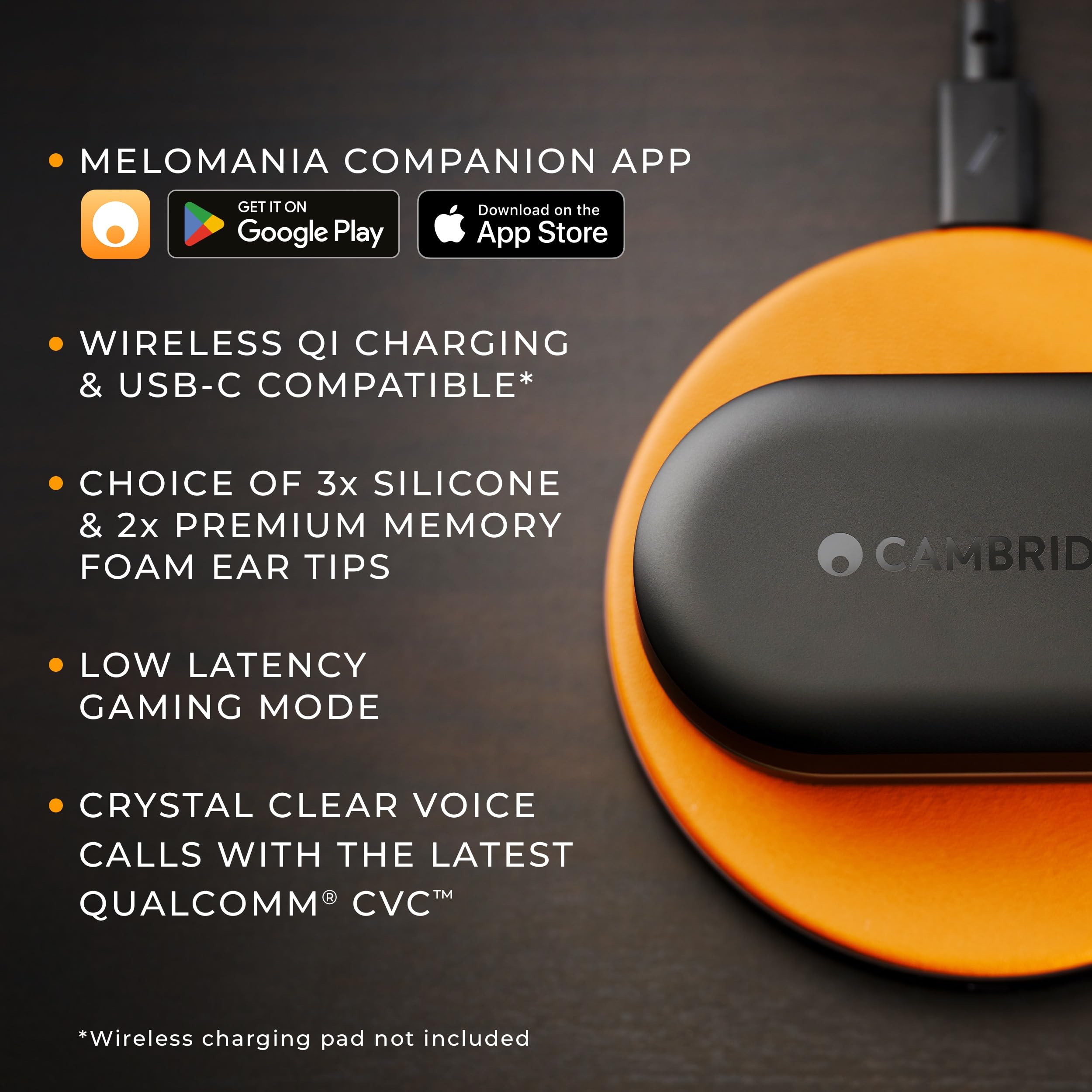 Foto 6 | Auriculares Inalámbricos Cambridge Audio Melomania M100 Black - Venta Internacional.