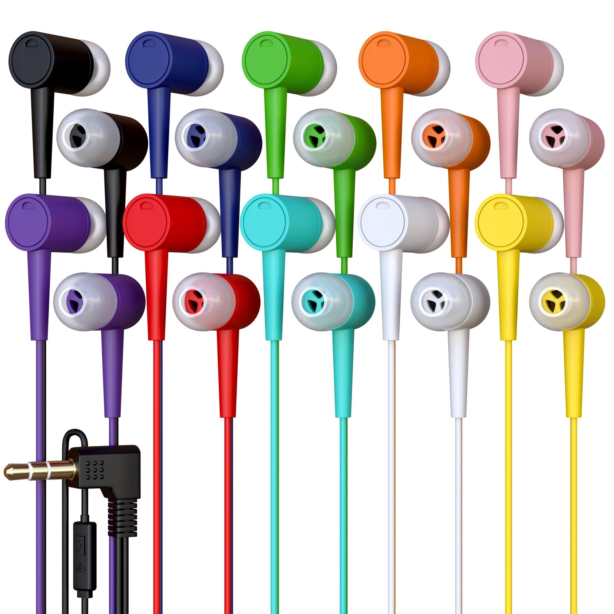 Auriculares Con Micrófono Con Cable Redskypower, Paquete De 10 - Venta Internacional.