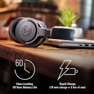 Foto 5 | Auriculares Supraaurales Inalámbricos Audio-technica Ath-m20xbt Negros - Venta Internacional.