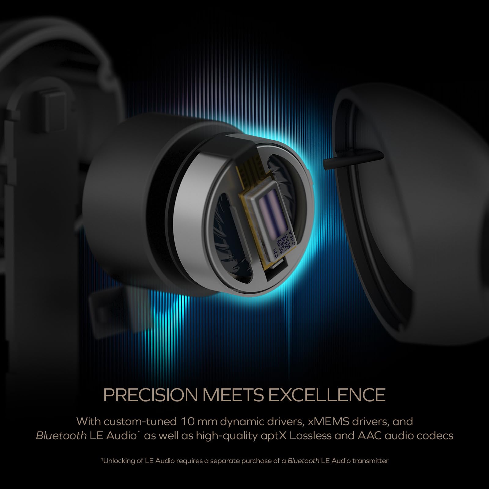 Foto 3 | Auriculares Intraurales Inalámbricos Creative Aurvana Ace 2 Con Xmems - Venta Internacional.