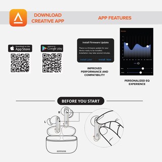Foto 6 | Auriculares Intraurales Inalámbricos Creative Aurvana Ace 2 Con Xmems - Venta Internacional.