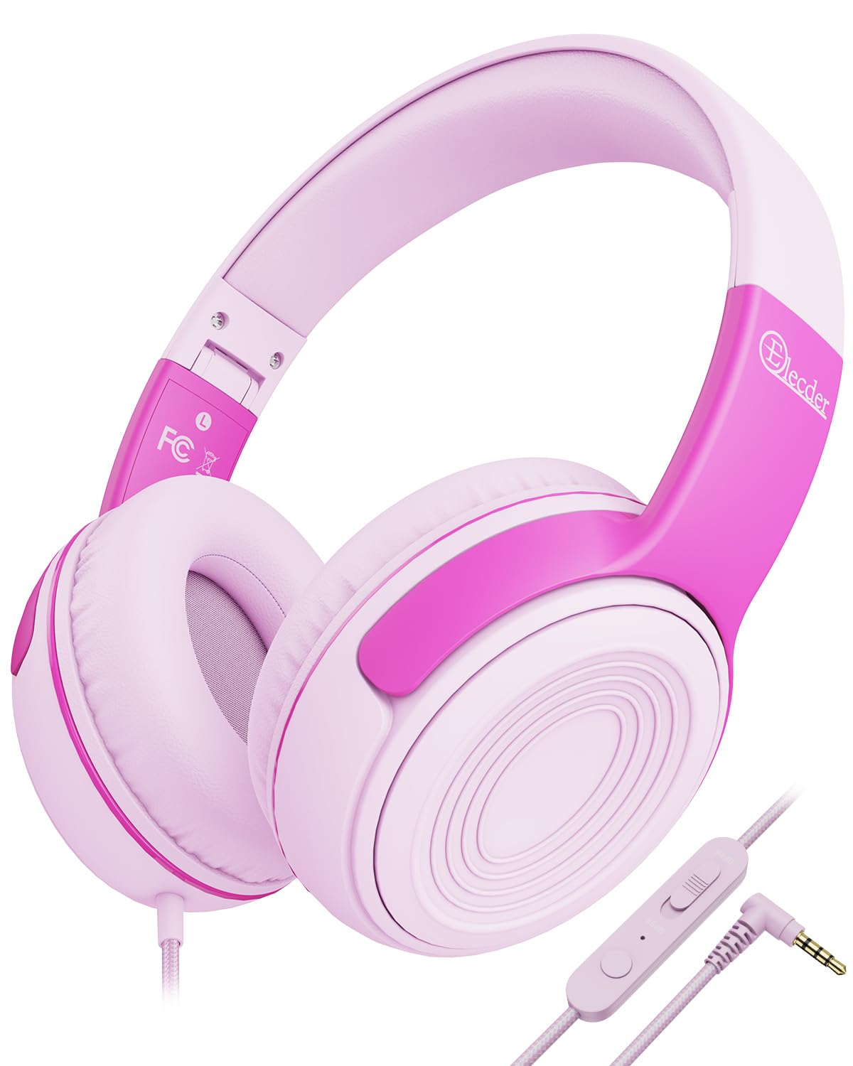 Foto 2 pulgar | Auriculares Elecder S8 Con Cable Para Niños Con Micrófono Rosa/rosa - Venta Internacional.