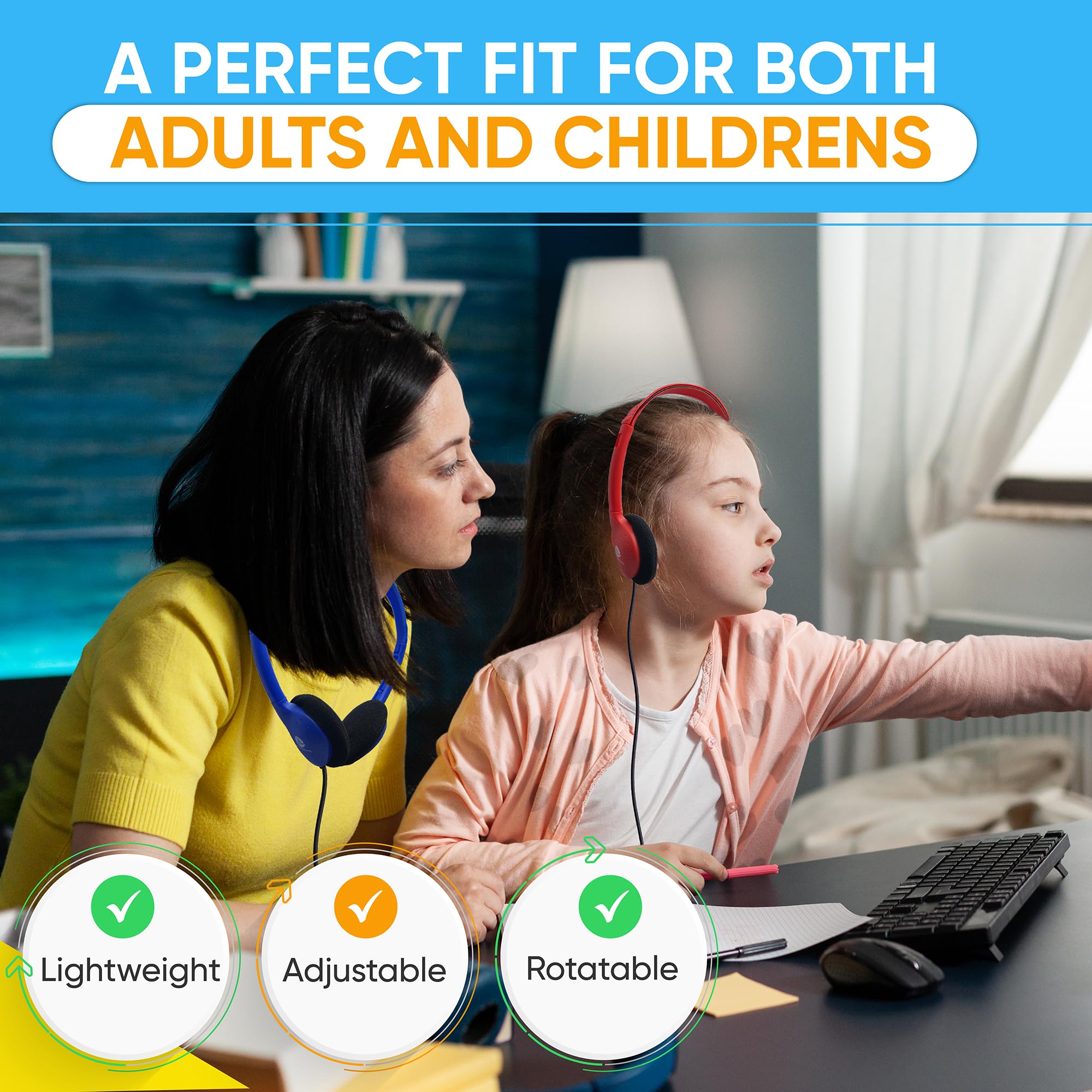 Foto 4 pulgar | Auriculares Redskypower Con Cable Para Niños, Paquete De 10, Multicolor - Venta Internacional.
