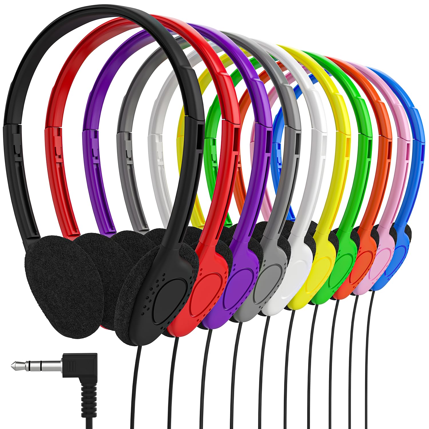 Foto 2 pulgar | Auriculares Maeline Bulk Classroom Student On Ear, Paquete De 10 - Venta Internacional.