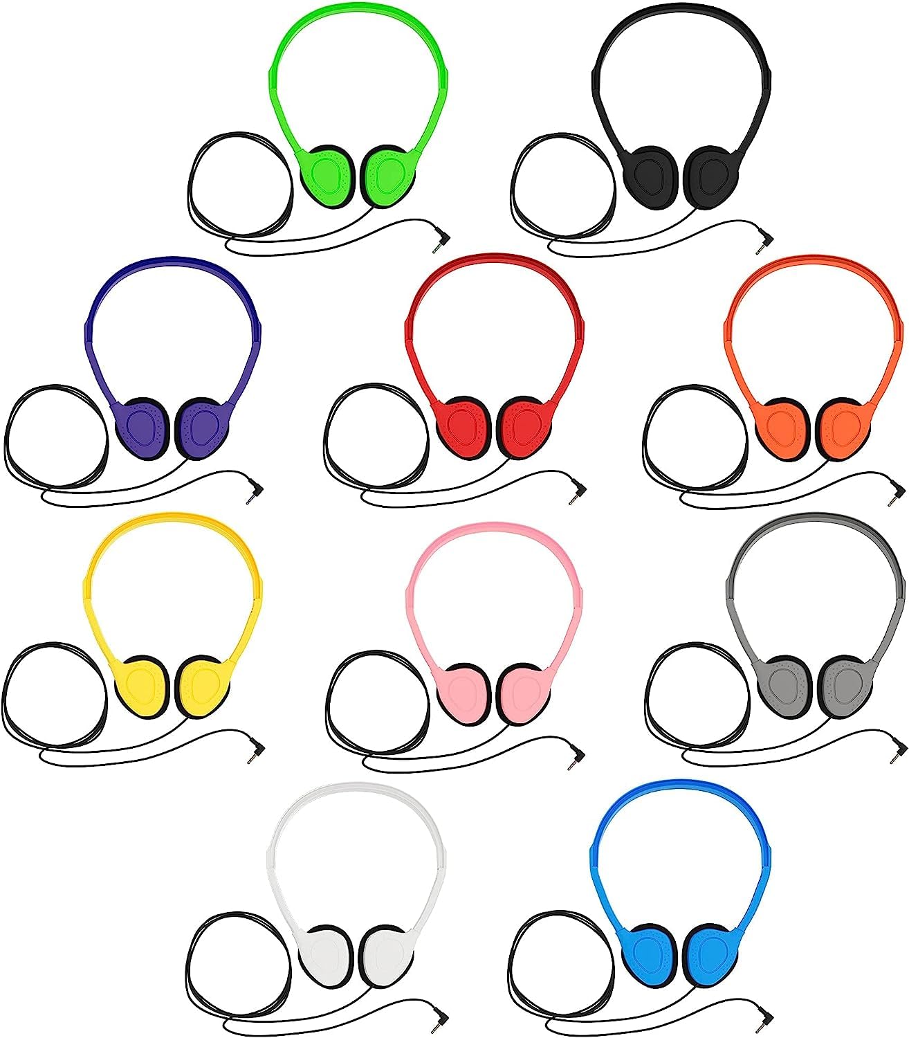 Foto 3 pulgar | Auriculares Maeline Bulk Classroom Student On Ear, Paquete De 10 - Venta Internacional.