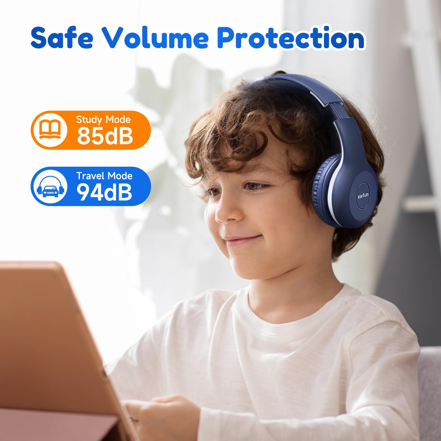 Foto 4 pulgar | Auriculares Bluetooth Earfun K2 Kids Con Límite De Volumen 40h - Venta Internacional.