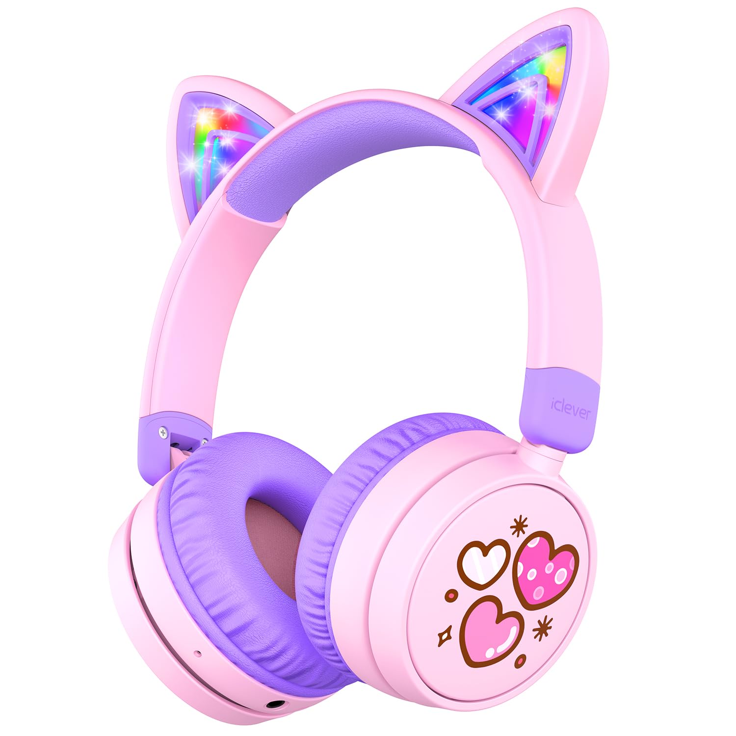 Foto 2 pulgar | Auriculares Inalámbricos Bluetooth Para Niños Iclever Light Up Cat Ear - Venta Internacional.