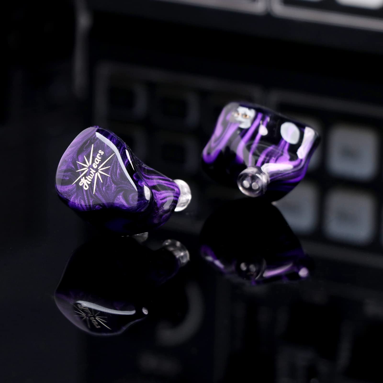 Foto 5 pulgar | Monitor Intraural Linsoul Kiwi Ears Quartet 2dd+2ba Hybrid Purple - Venta Internacional.