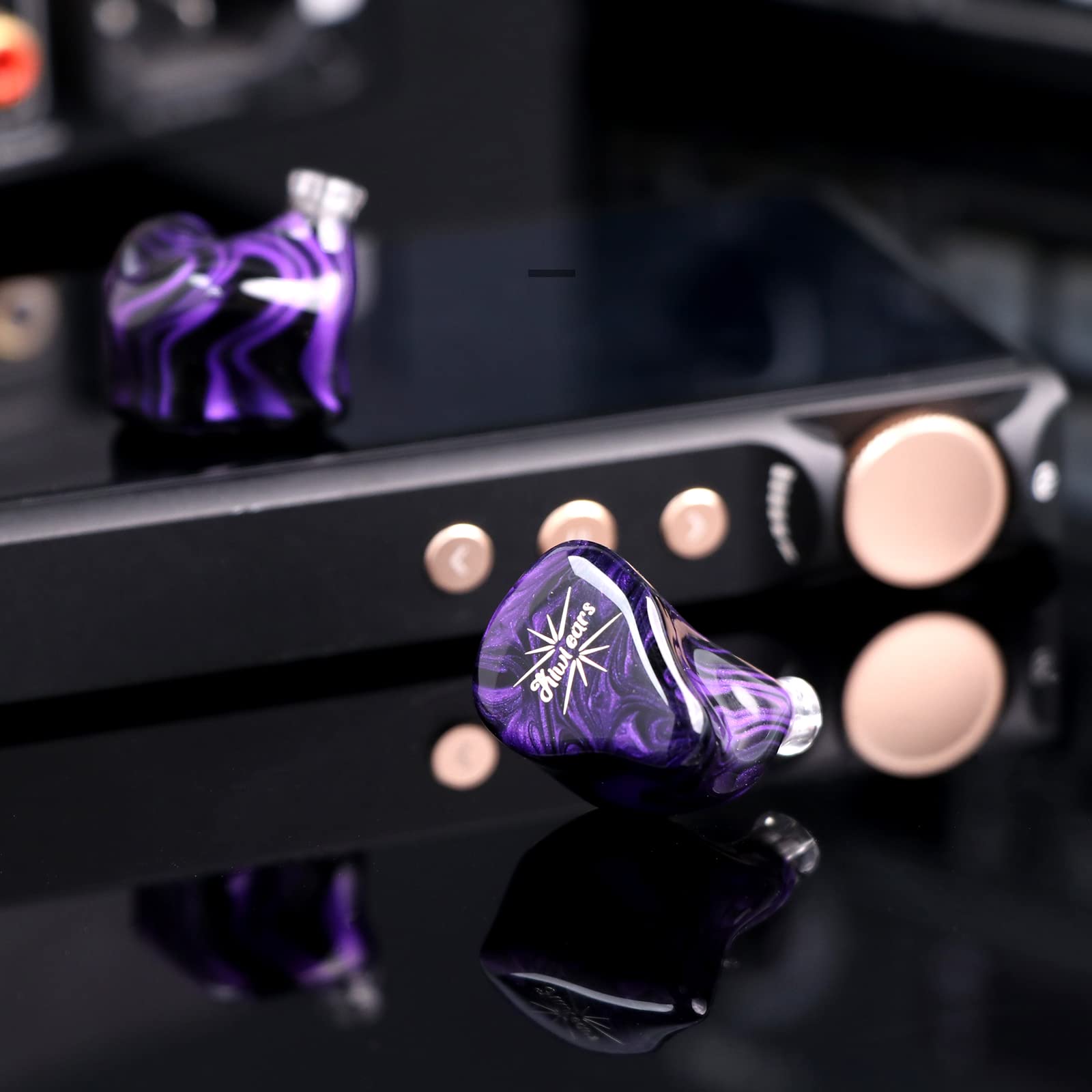 Foto 8 pulgar | Monitor Intraural Linsoul Kiwi Ears Quartet 2dd+2ba Hybrid Purple - Venta Internacional.