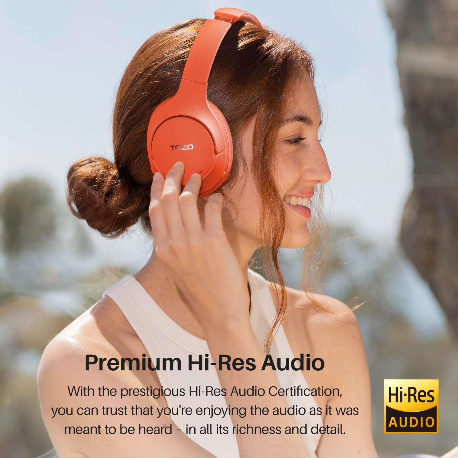 Foto 2 | Auriculares Tozo Ht2 Hybrid Con Cancelación Activa De Ruido Rojos - Venta Internacional.