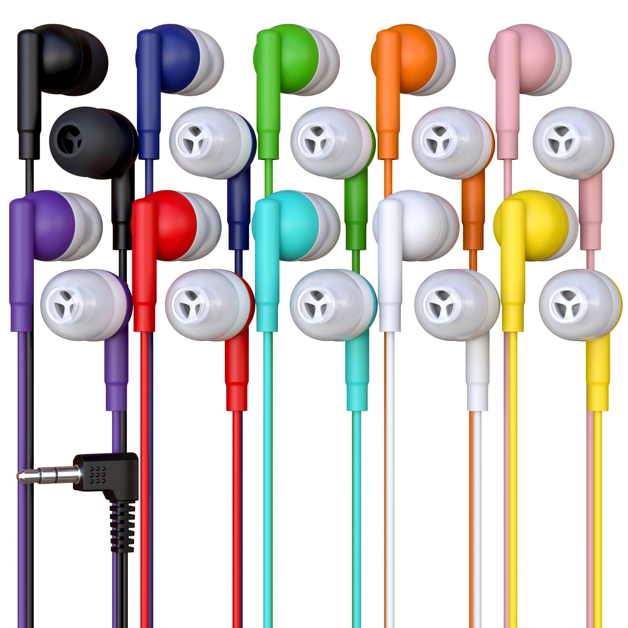 Auriculares Redskypower Con Cable Para Niños, Paquete De 10, Multicolor - Venta Internacional.